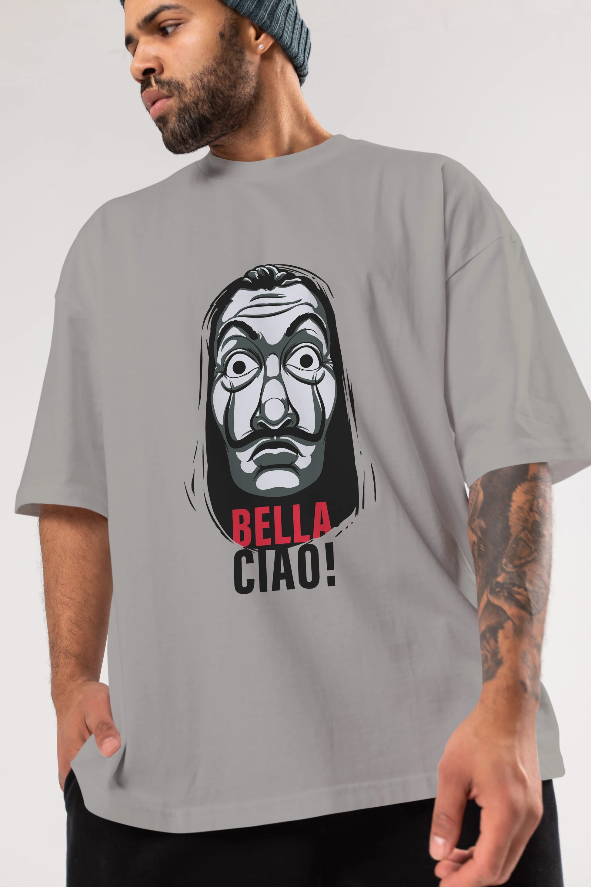 La Casa De Papel (12) Ön Baskılı Oversize t-shirt Erkek Kadın Unisex %100 Pamuk Bisiklet Yaka tişort