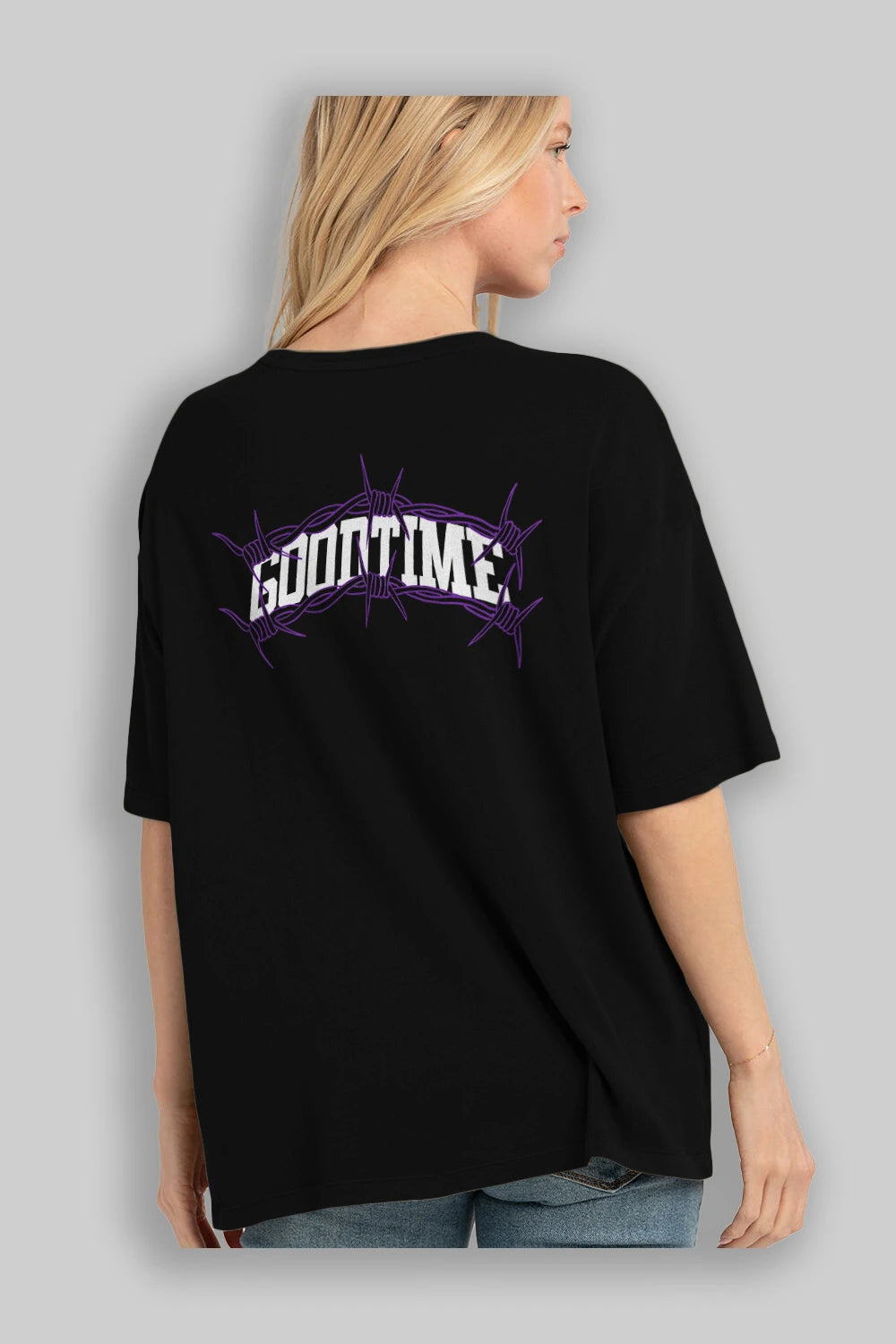 Good Time Arka Baskılı Oversize t-shirt Erkek Kadın Unisex