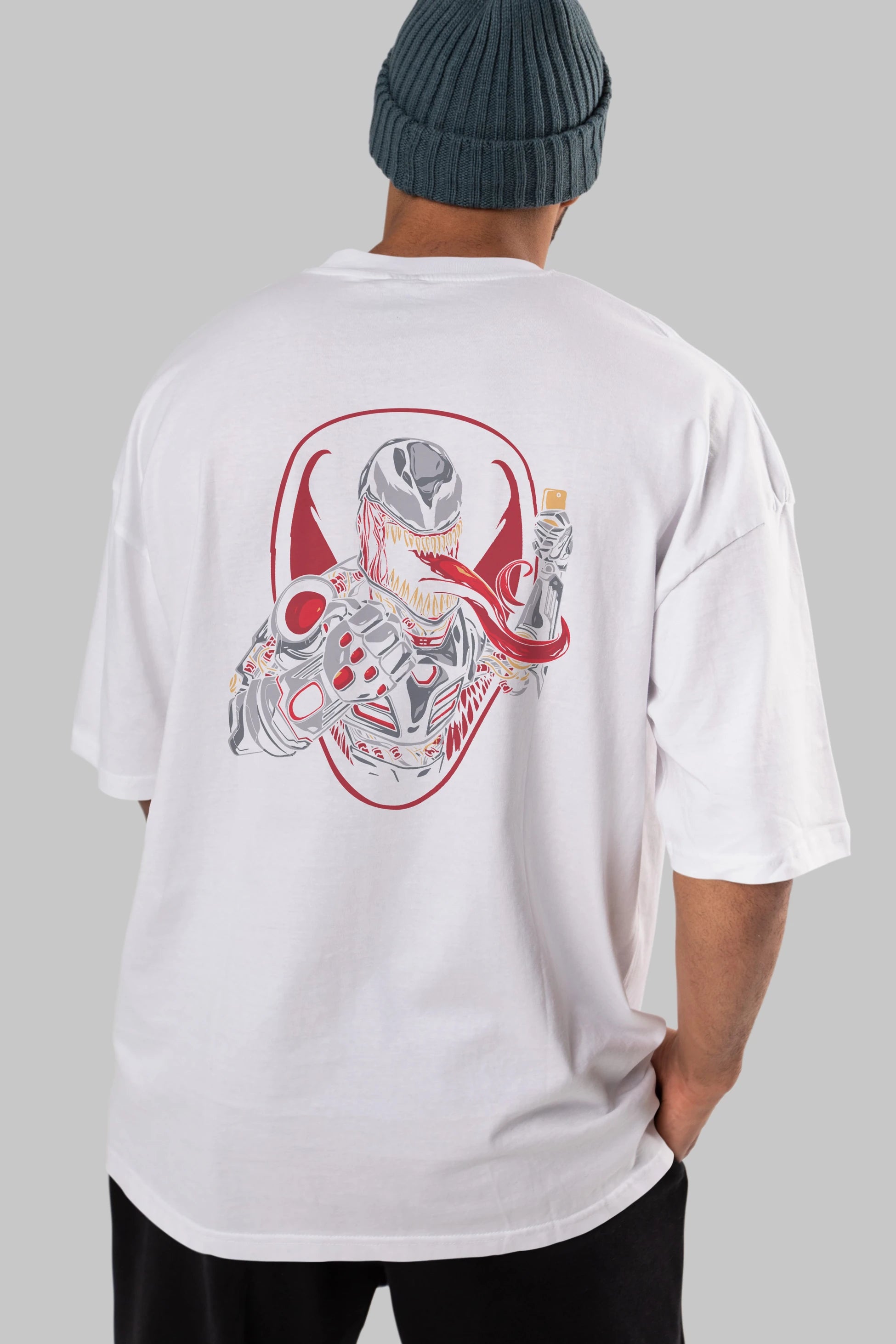 Venom (17) Arka Baskılı Oversize t-shirt Erkek Kadın Unisex %100 Pamuk Bisiklet Yaka tişort