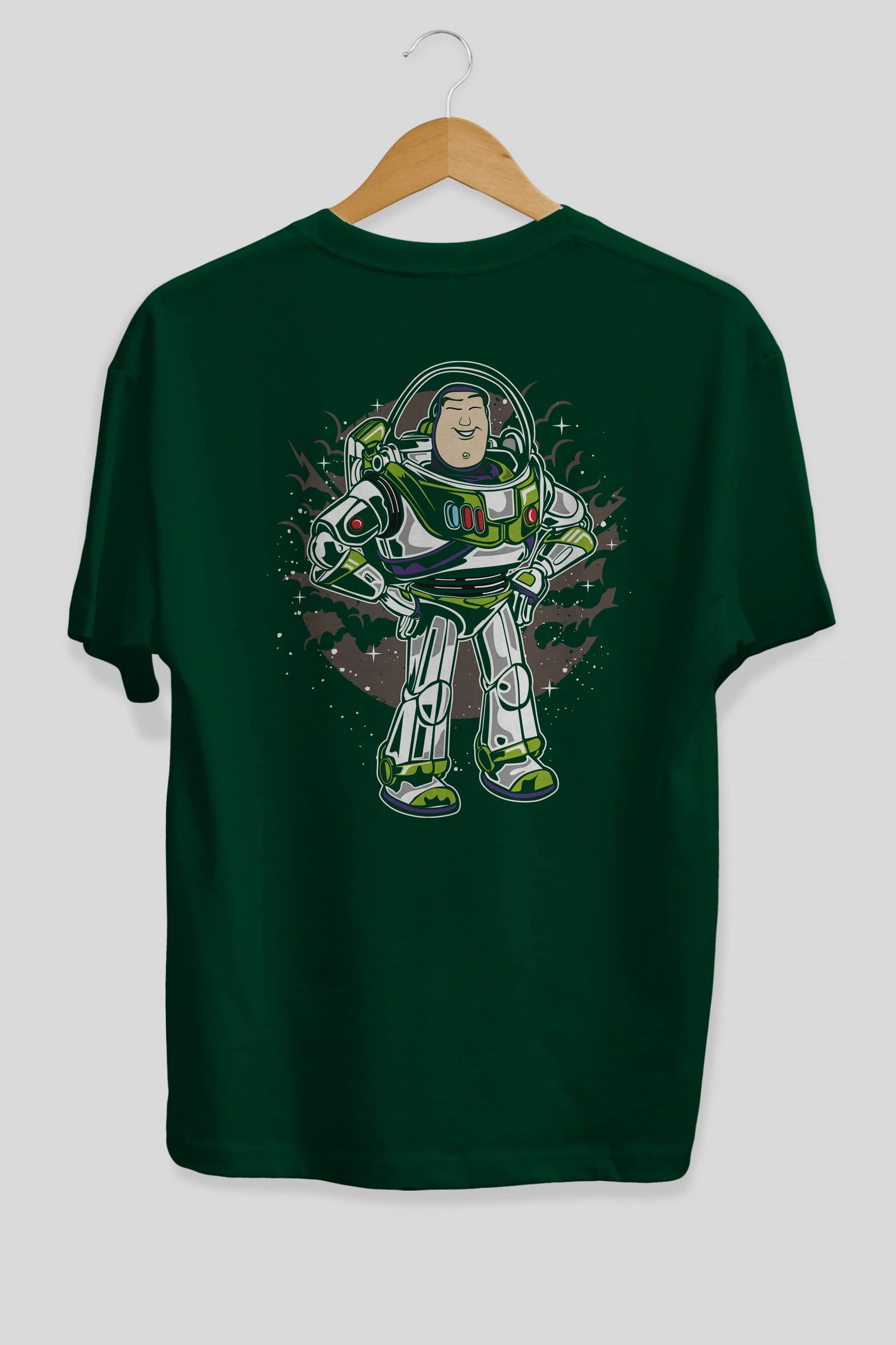 Buzz Arka Baskılı Oversize t-shirt Erkek Kadın Unisex %100 Pamuk