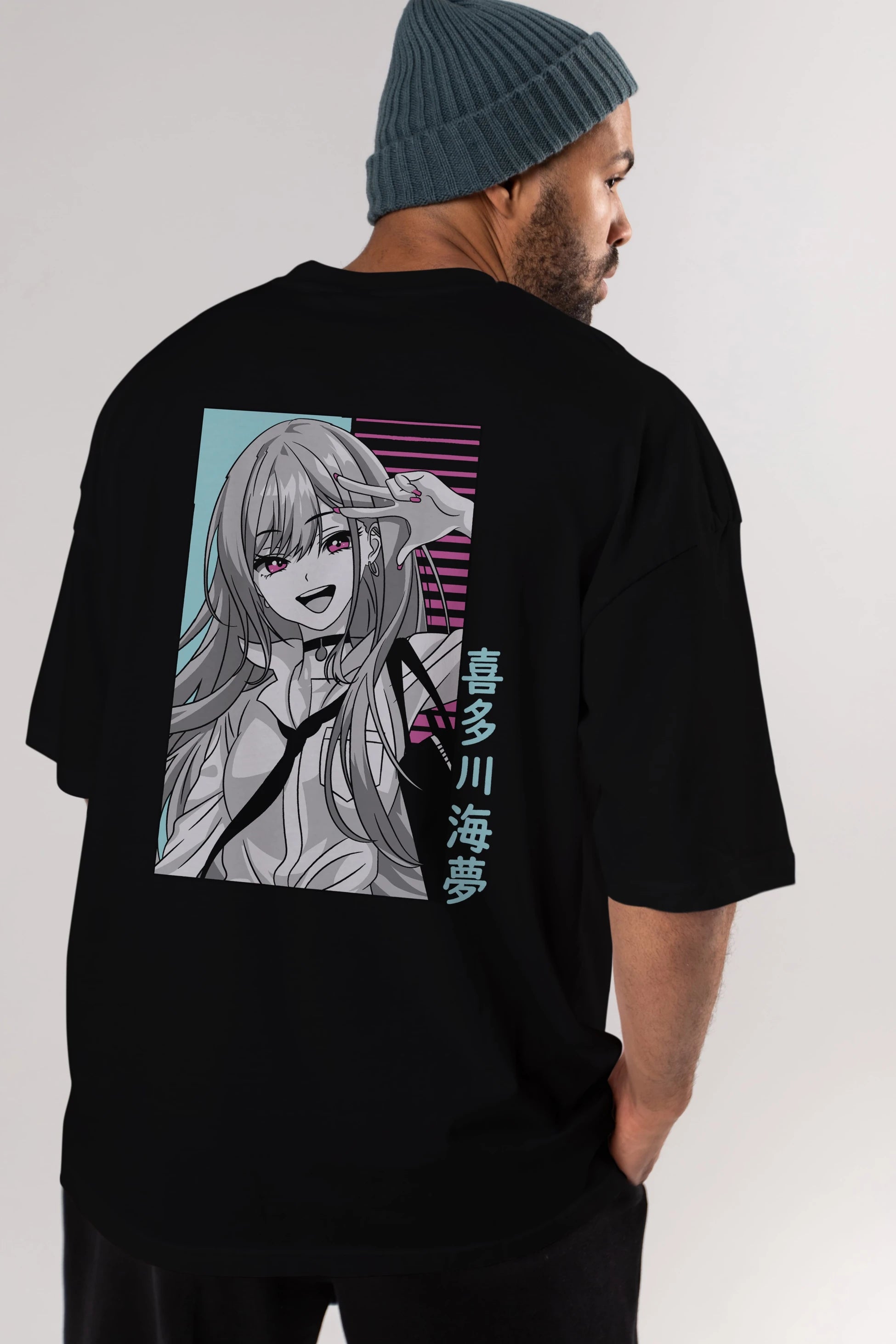 Marin Kitagawa 1 Anime Arka Baskılı Oversize t-shirt Erkek Kadın Unisex
