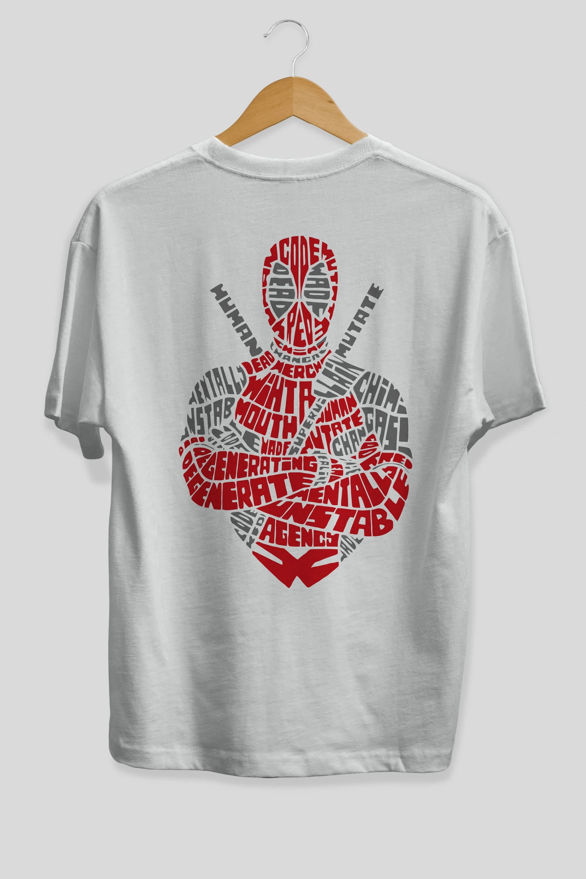 Deadpool (16) Arka Baskılı Oversize t-shirt Erkek Kadın Unisex %100 Pamuk Bisiklet Yaka tişort