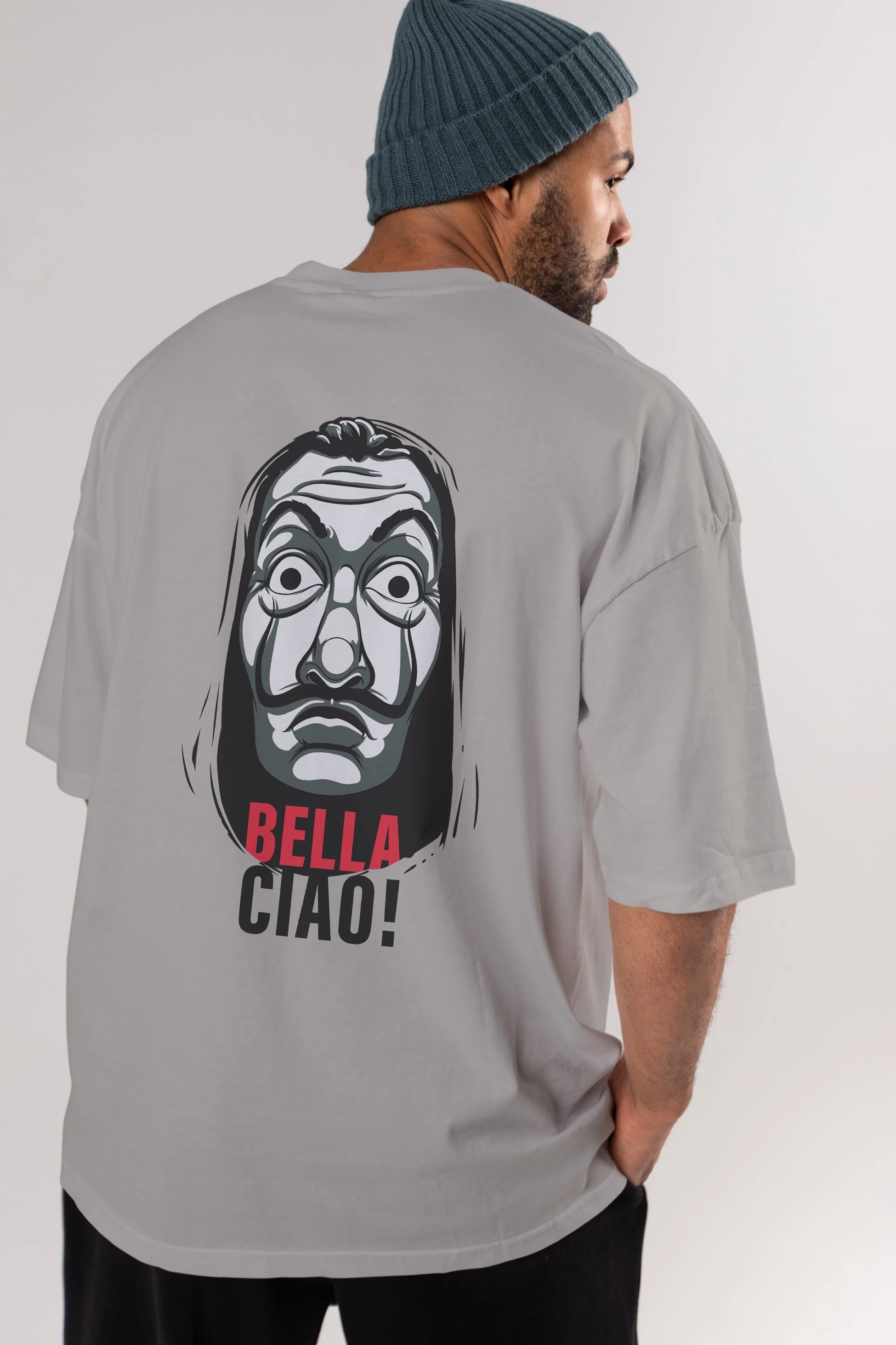 La Casa De Papel (12) Arka Baskılı Oversize t-shirt Erkek Kadın Unisex %100 Pamuk Bisiklet Yaka tişort