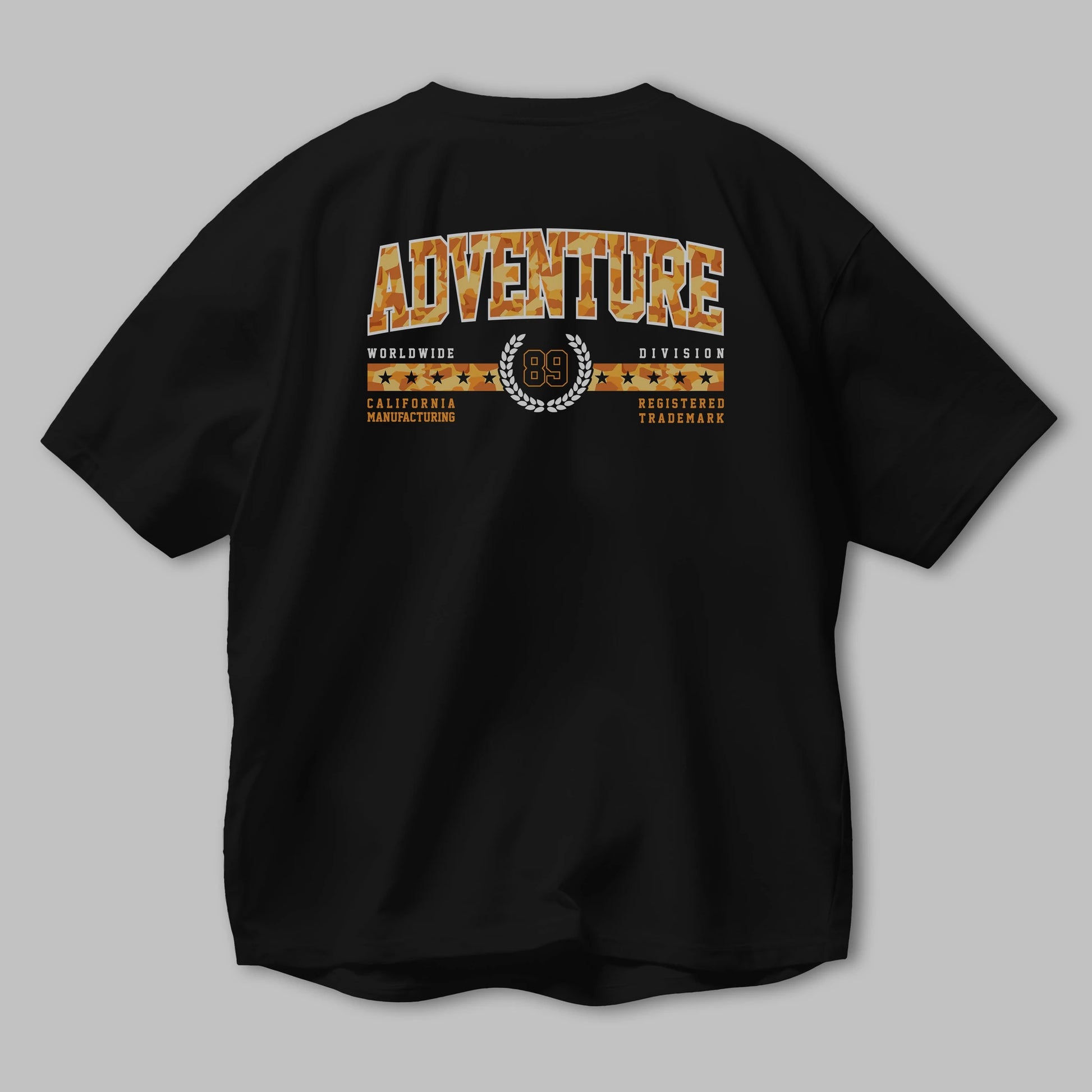 Adventure Arka Baskılı Oversize t-shirt Erkek Kadın Unisex