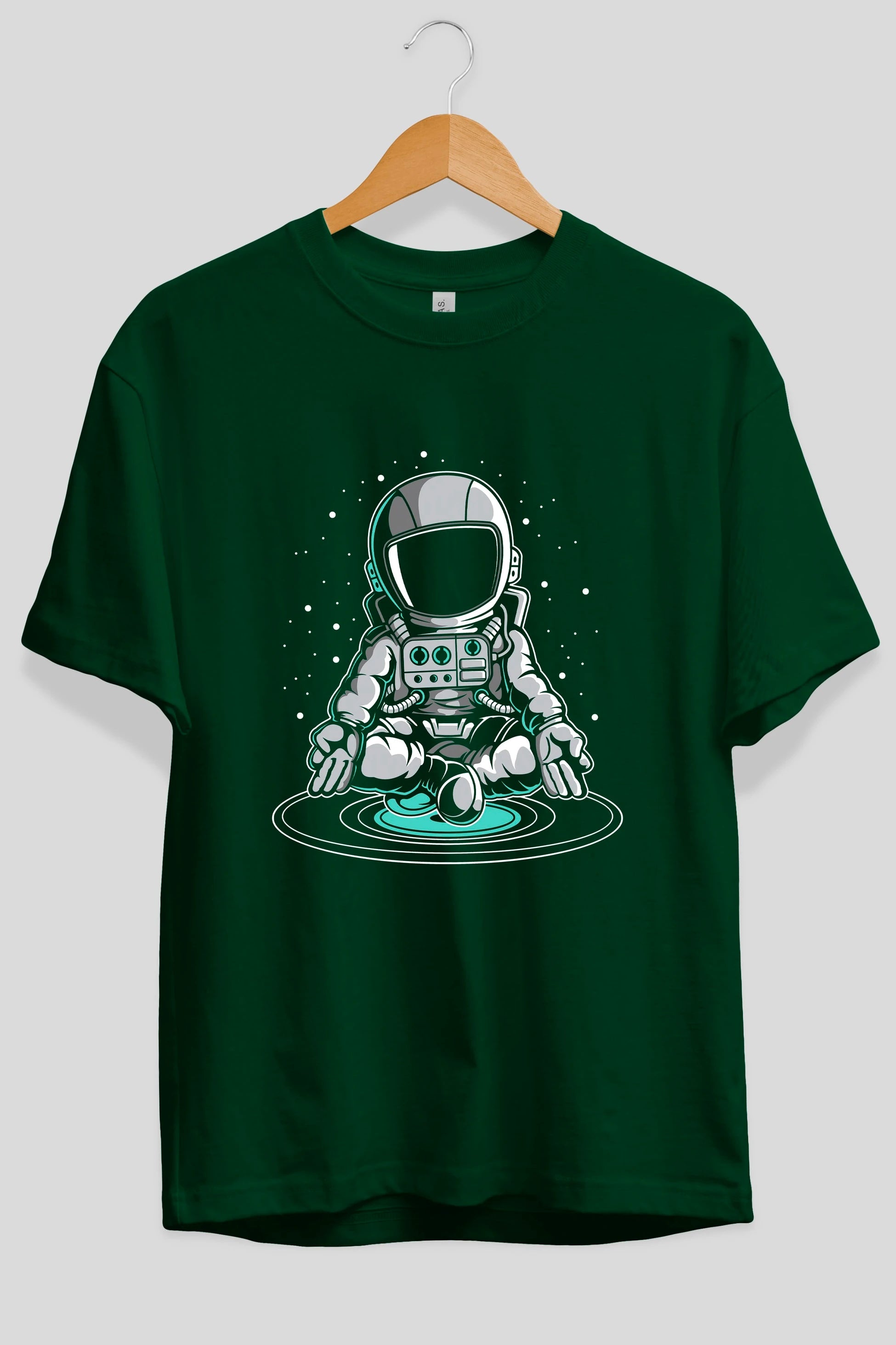 Astronaut Meditation Ön Baskılı Oversize t-shirt Erkek Kadın Unisex