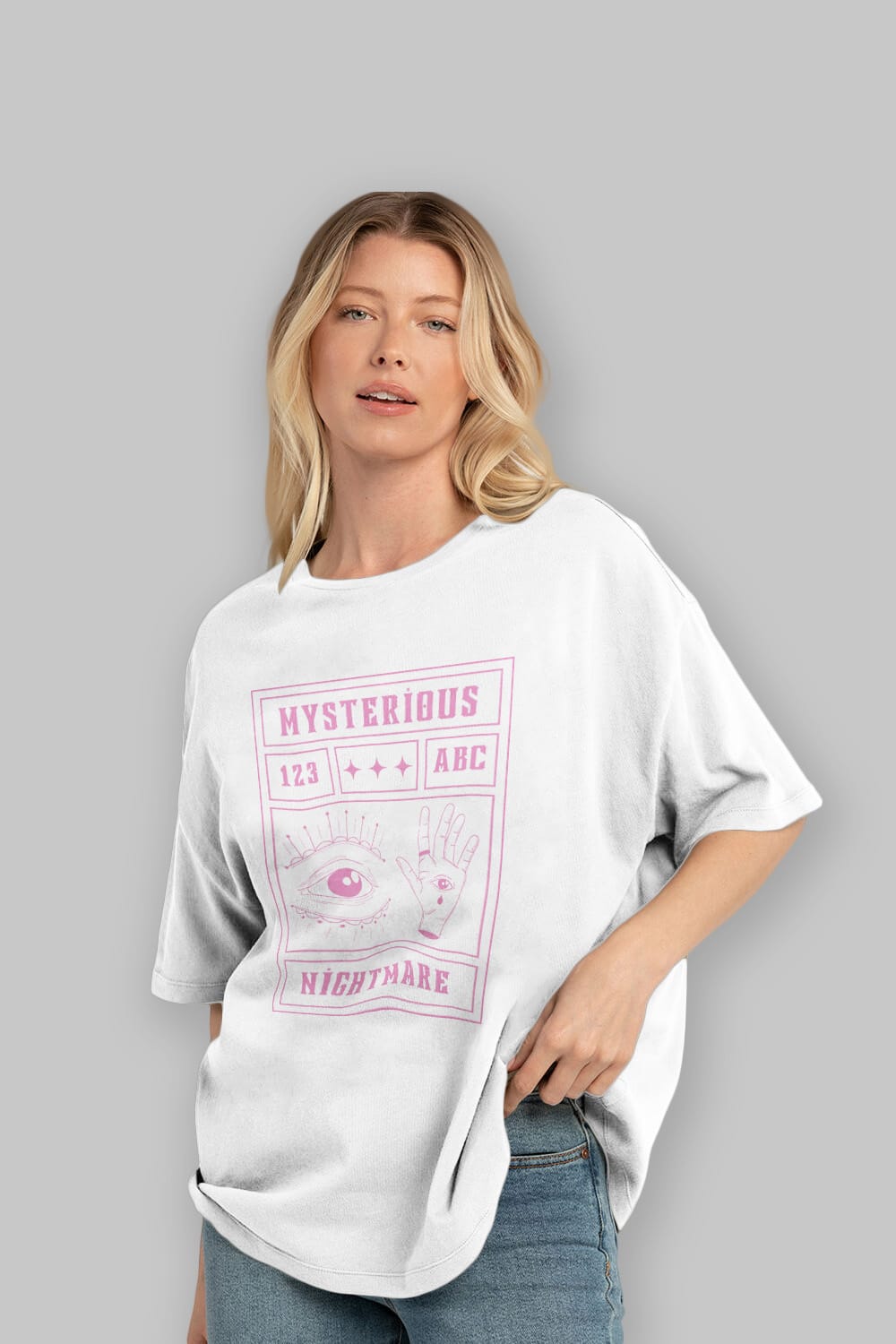 Mysterious Nightmare Ön Baskılı Oversize t-shirt Erkek Kadın Unisex