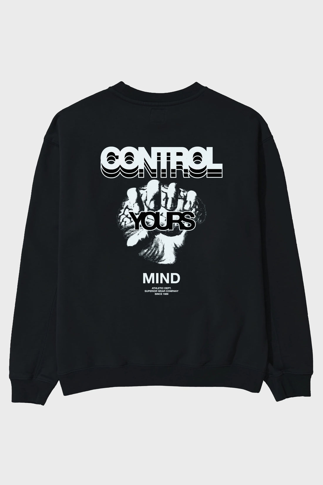 Control Your Mind Arka Baskılı Oversize Sweatshirt Erkek Kadın Unisex