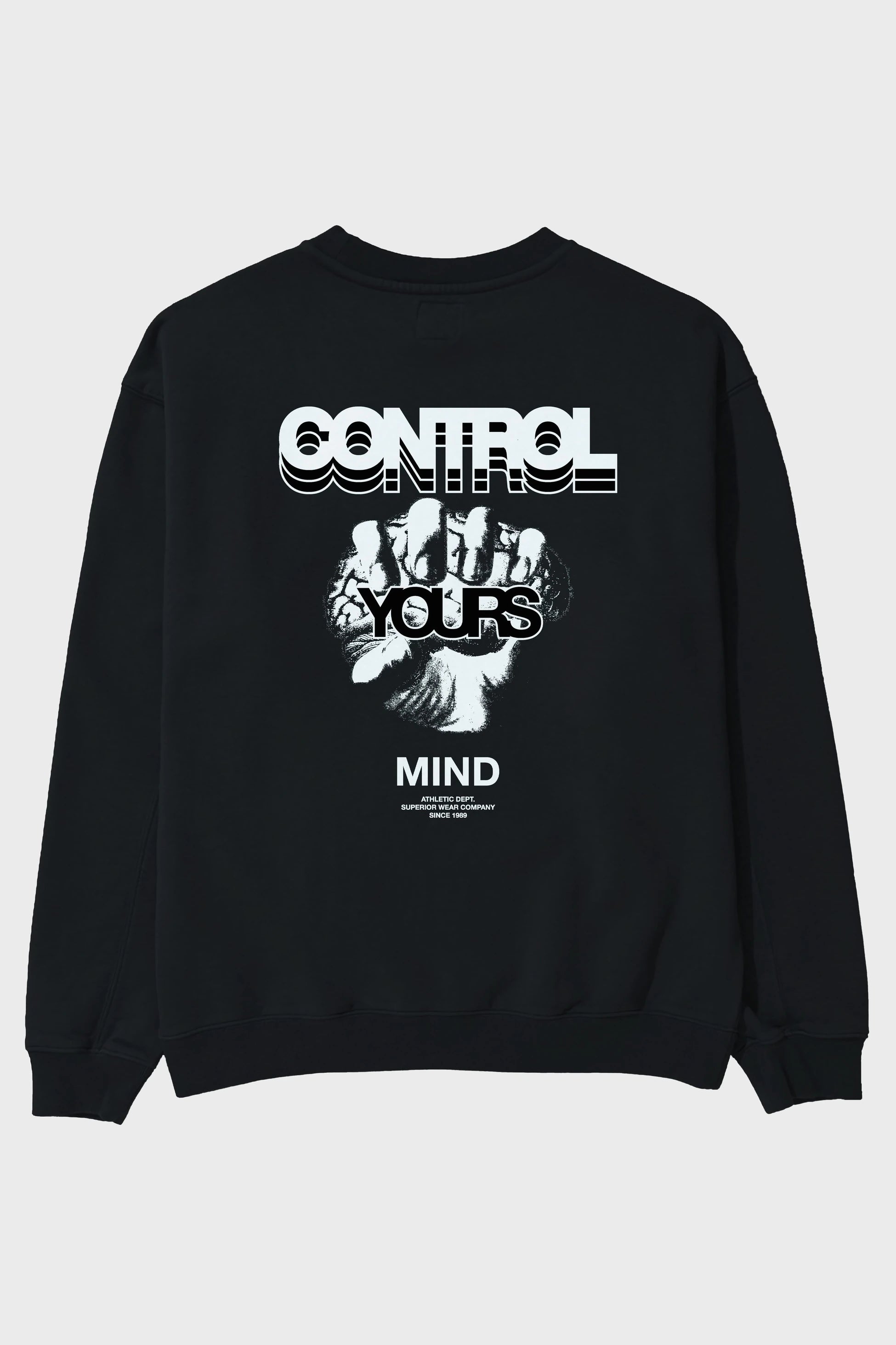Control Your Mind Arka Baskılı Oversize Sweatshirt Erkek Kadın Unisex