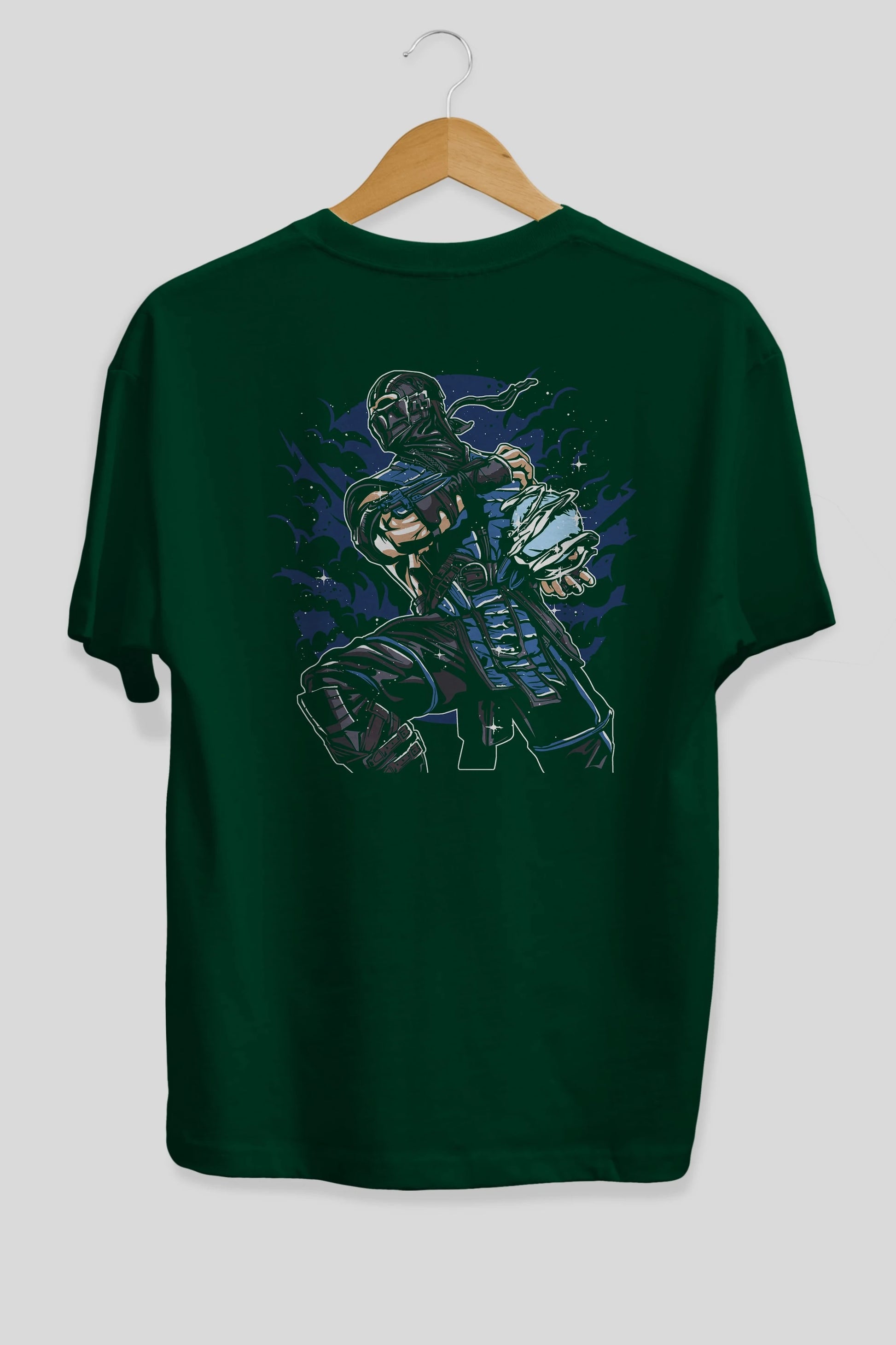 Sub Zero Arka Baskılı Oversize t-shirt Erkek Kadın Unisex %100 Pamuk