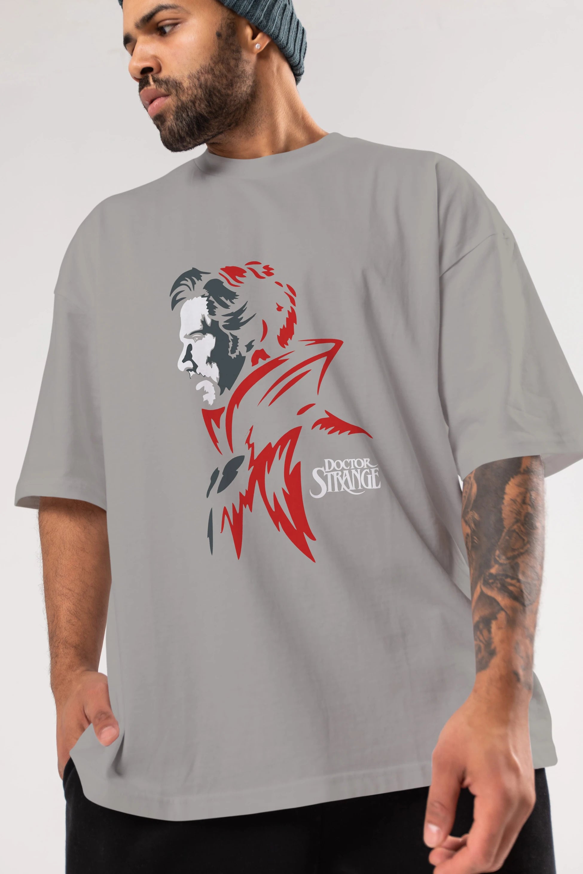Doctor Strange (2) Ön Baskılı Oversize t-shirt Erkek Kadın Unisex %100 Pamuk Bisiklet Yaka tişort