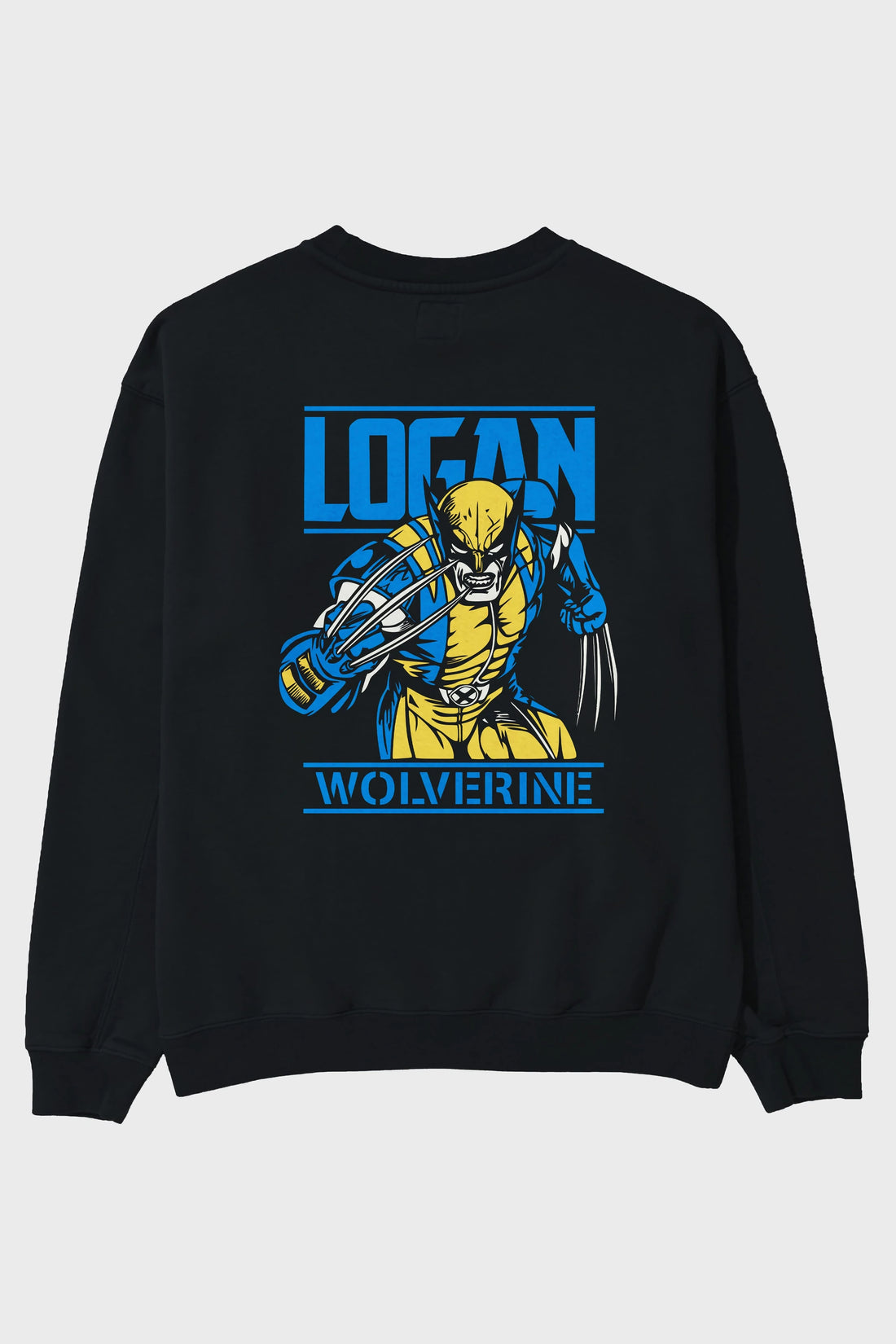 Wolverine Logan Arka Baskılı Oversize Sweatshirt Erkek Kadın Unisex