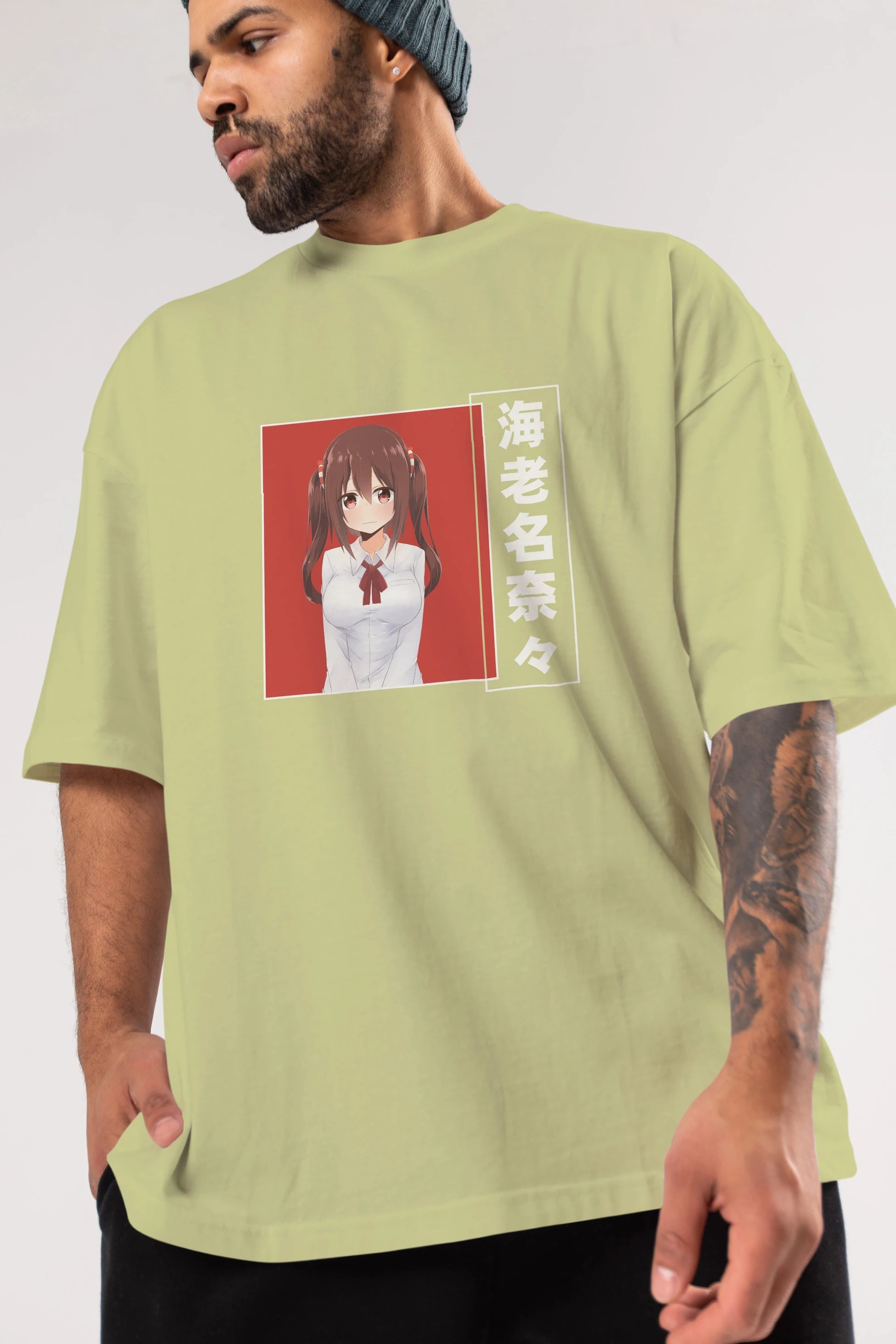 Nana Ebina 1 Anime Ön Baskılı Oversize t-shirt %100 pamuk Erkek Kadın Unisex