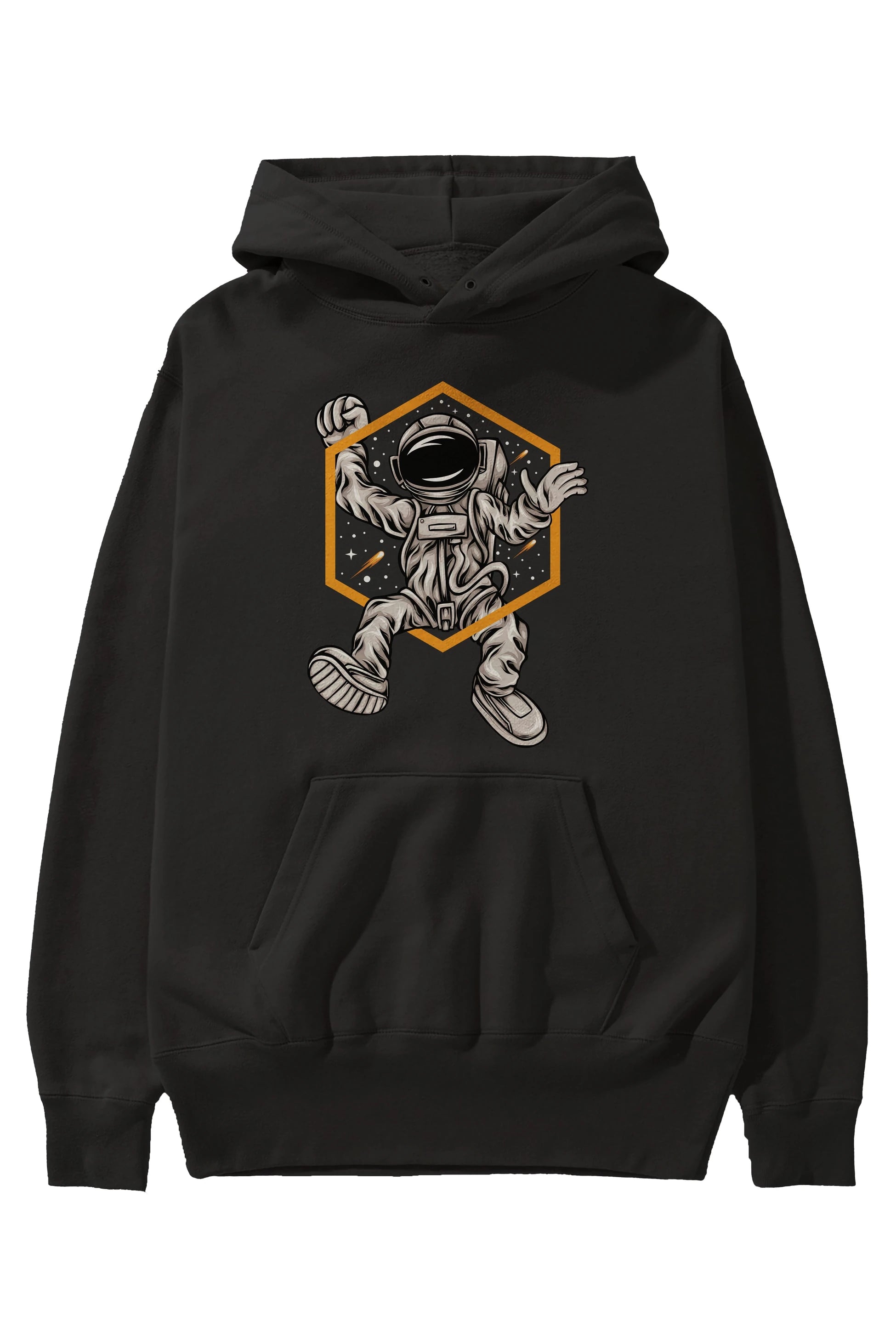 Astrofun Ön Baskılı Hoodie Oversize Kapüşonlu Sweatshirt Erkek Kadın Unisex
