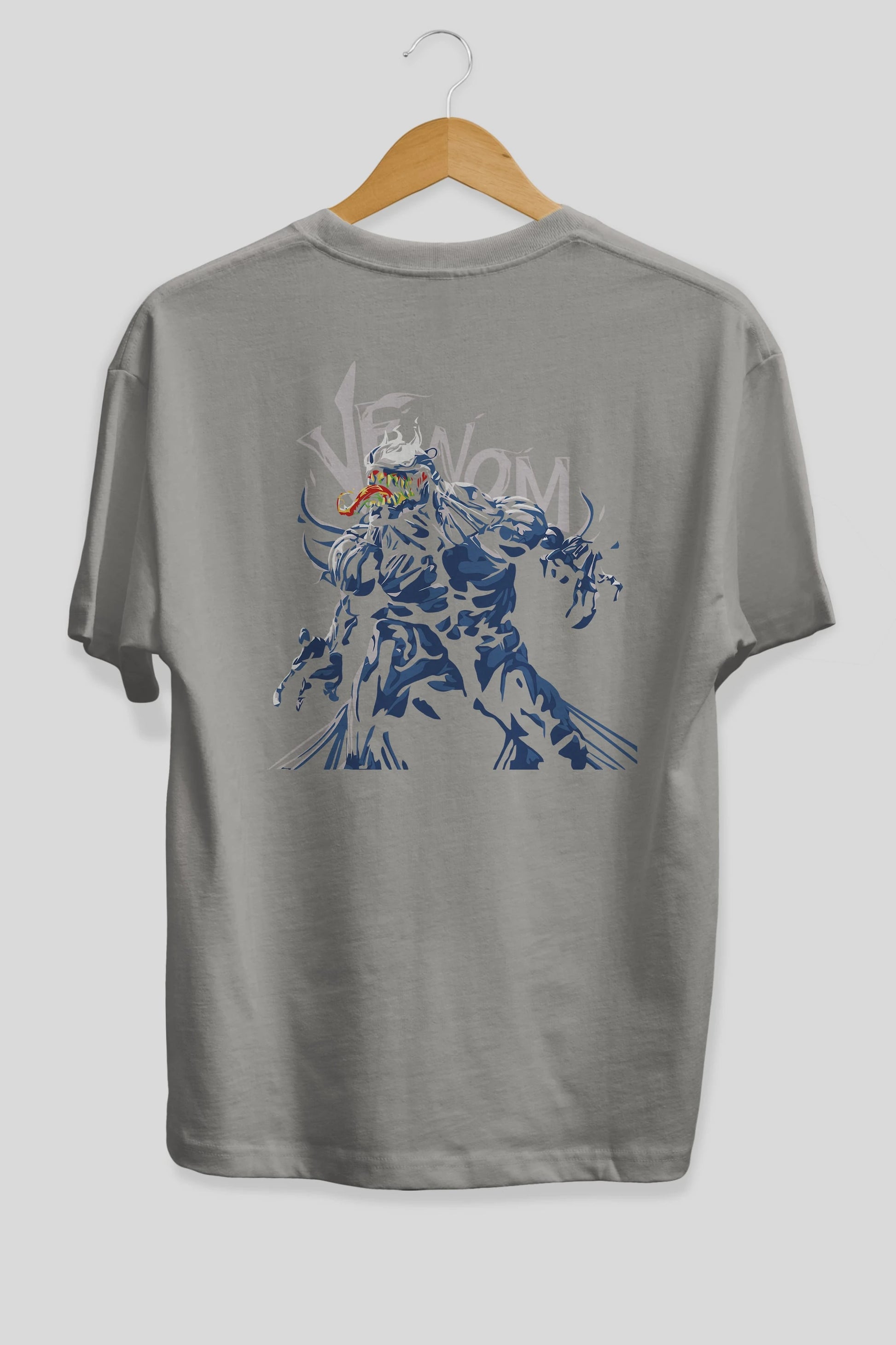 Venom (8) Arka Baskılı Oversize t-shirt Erkek Kadın Unisex %100 Pamuk Bisiklet Yaka tişort