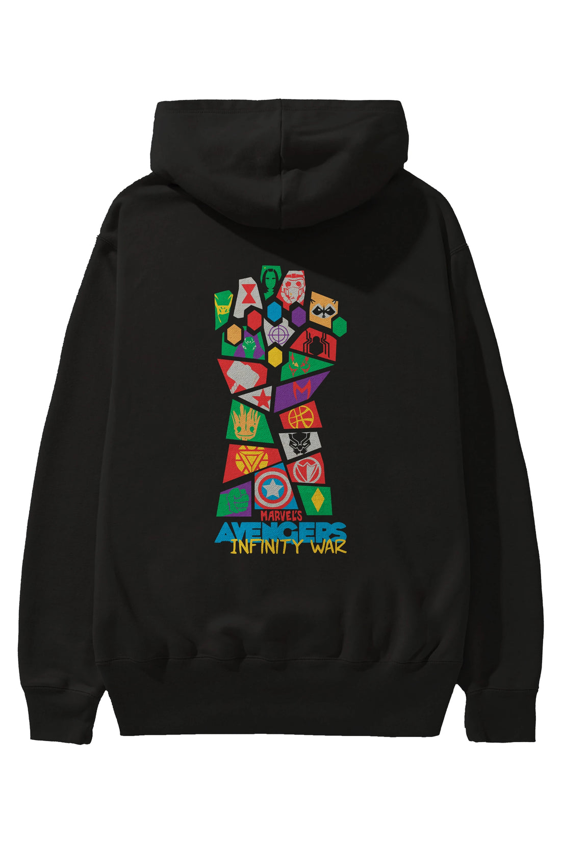 The Avengers Arka Baskılı Hoodie Oversize Kapüşonlu Sweatshirt Erkek Kadın Unisex