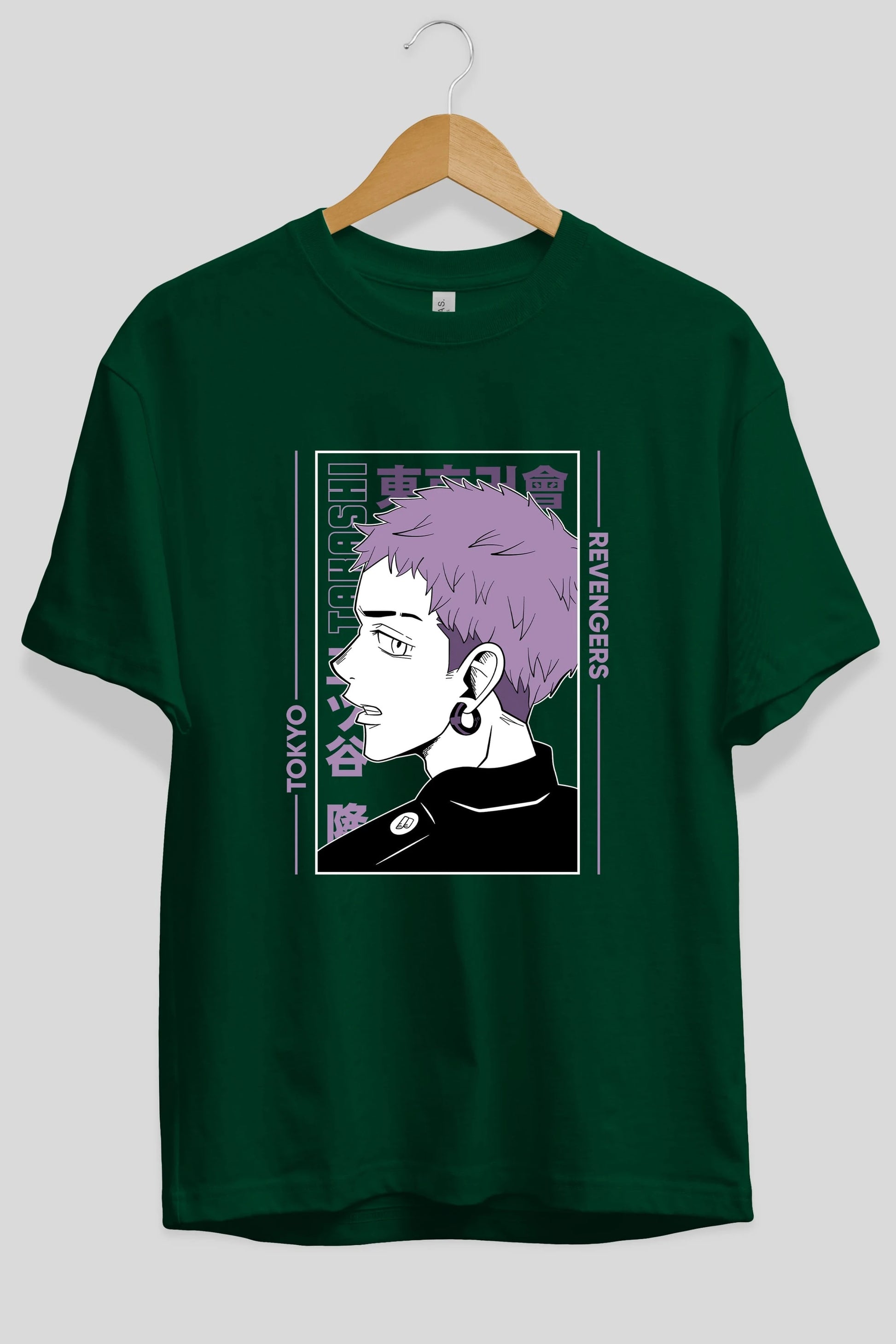 Takashi Mitsuya Anime Ön Baskılı Oversize t-shirt %100 pamuk Erkek Kadın Unisex