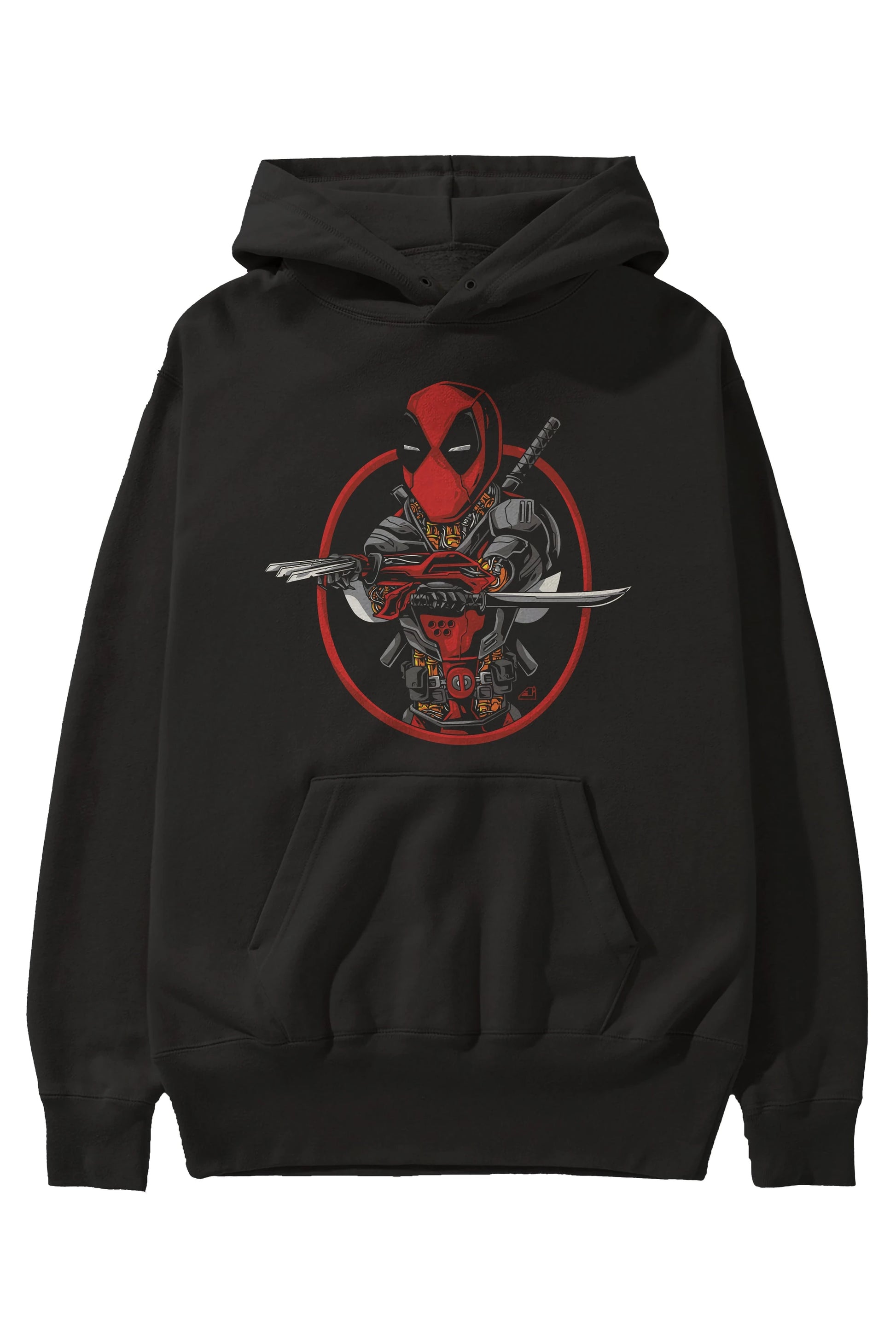 Deadpool (5) Ön Baskılı Hoodie Oversize Kapüşonlu Sweatshirt Erkek Kadın Unisex