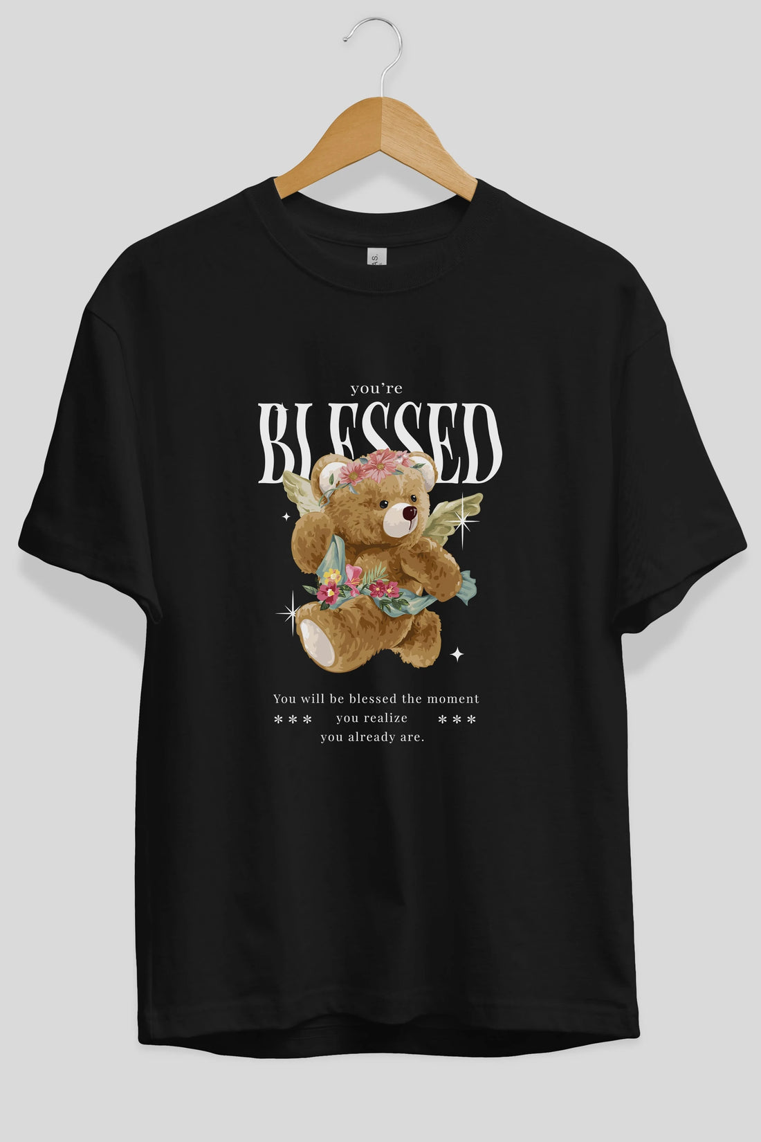 You are Blessed Bear Ön Baskılı Oversize t-shirt Erkek Kadın Unisex