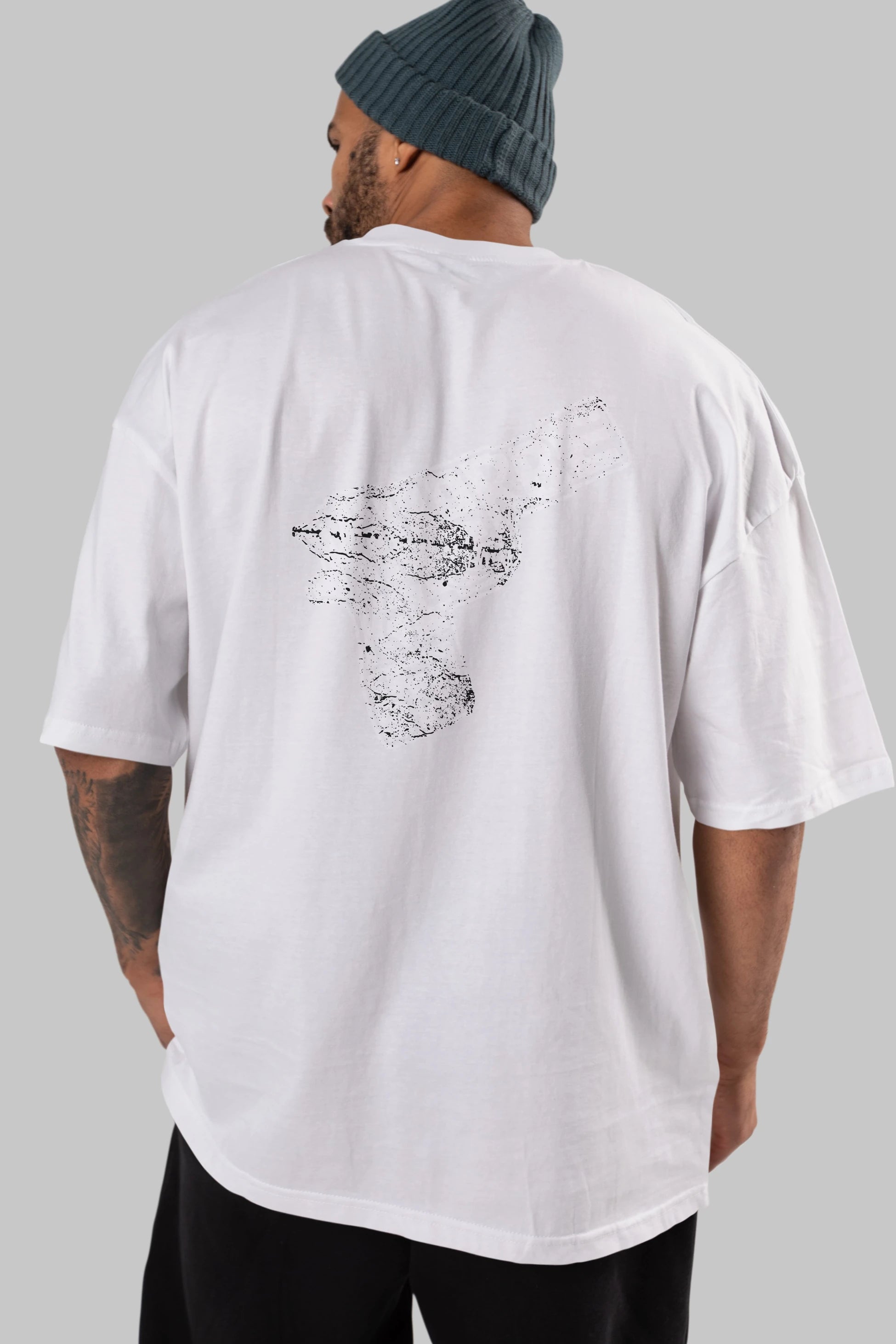 Kill Or Be Killed Arka Baskılı Oversize t-shirt %100 pamuk Erkek Kadın Unisex