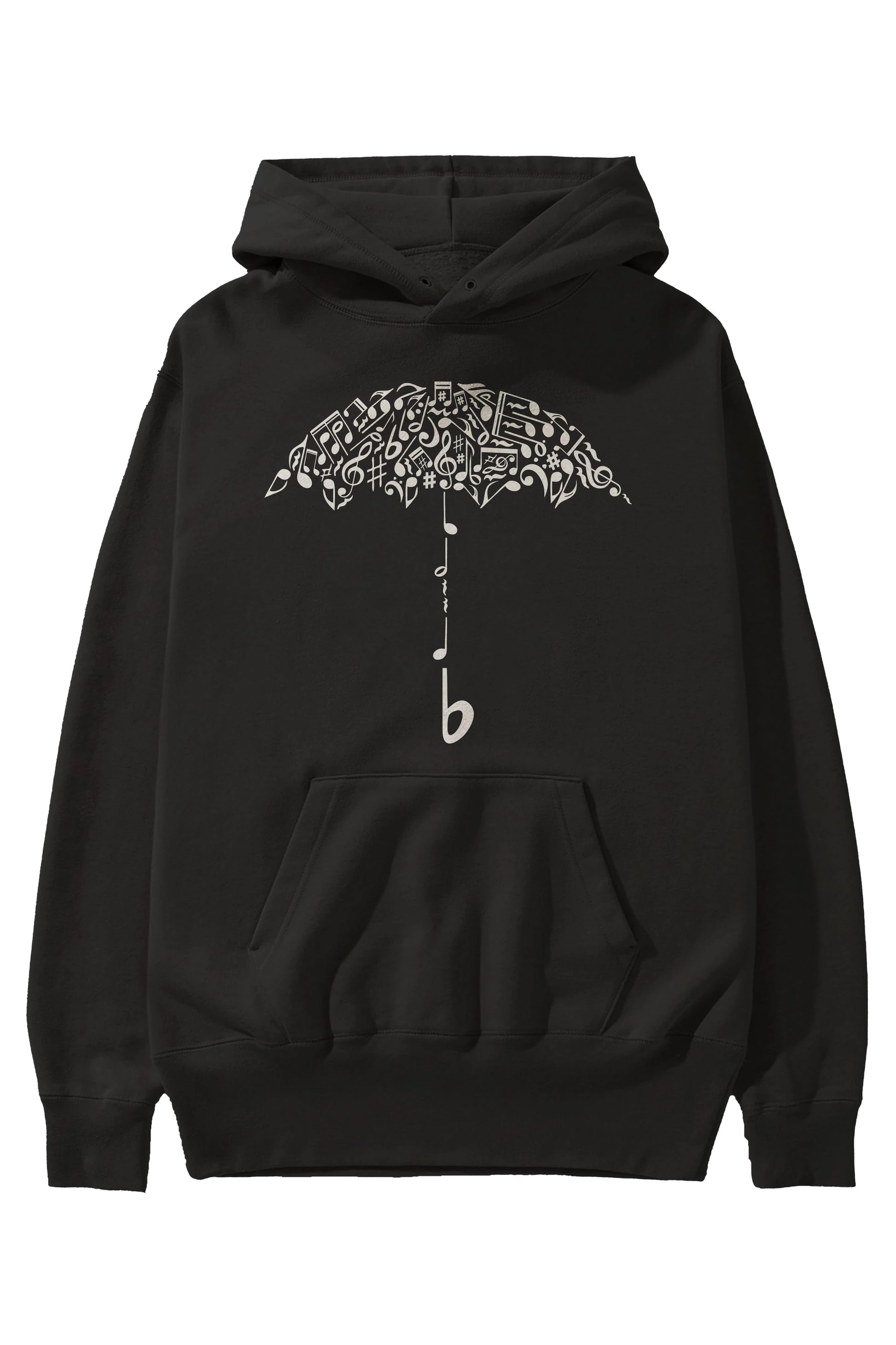 Sound Of Rain Ön Baskılı Hoodie Oversize Kapüşonlu Sweatshirt Erkek Kadın Unisex