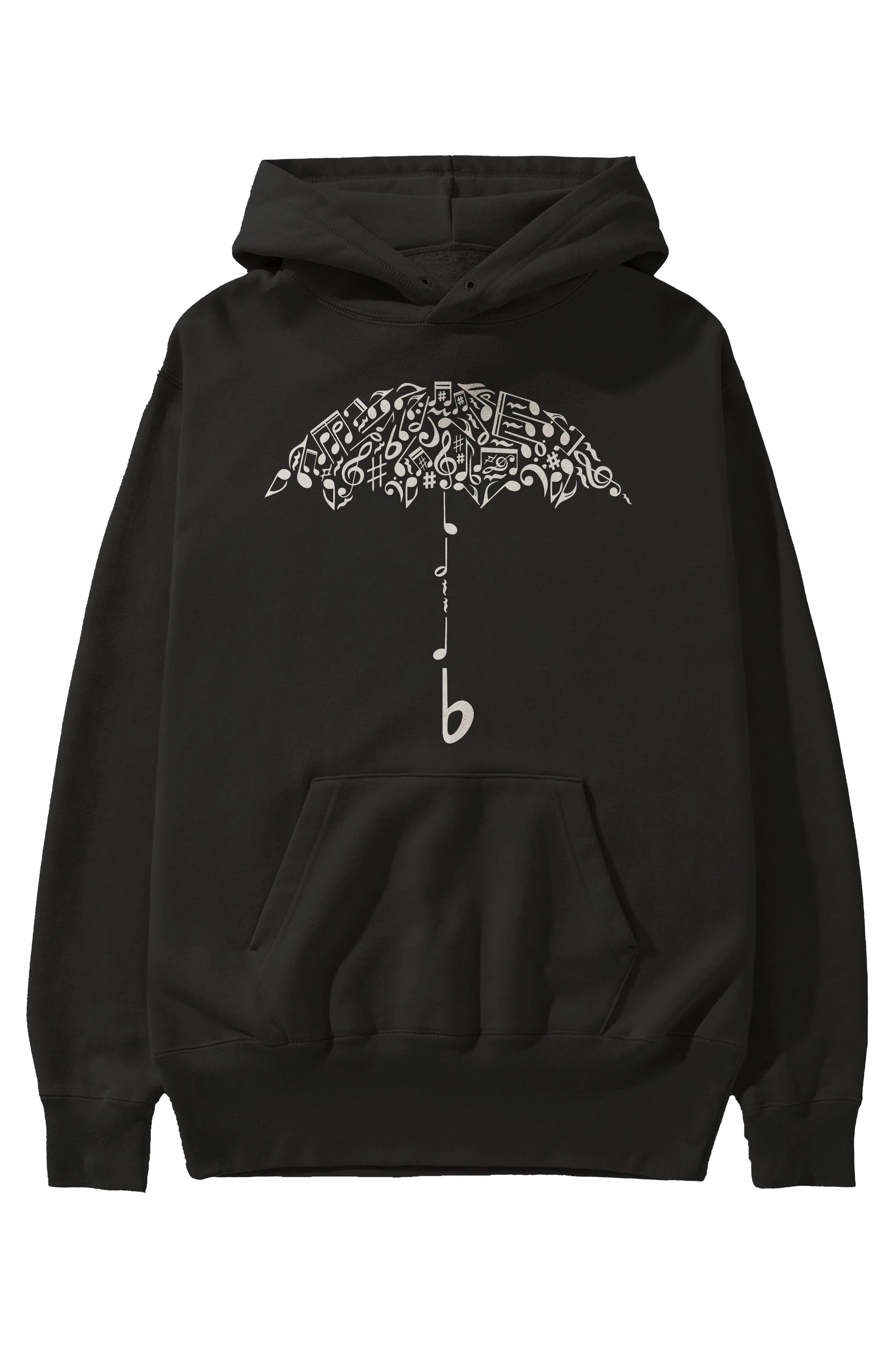 Sound Of Rain Ön Baskılı Hoodie Oversize Kapüşonlu Sweatshirt Erkek Kadın Unisex