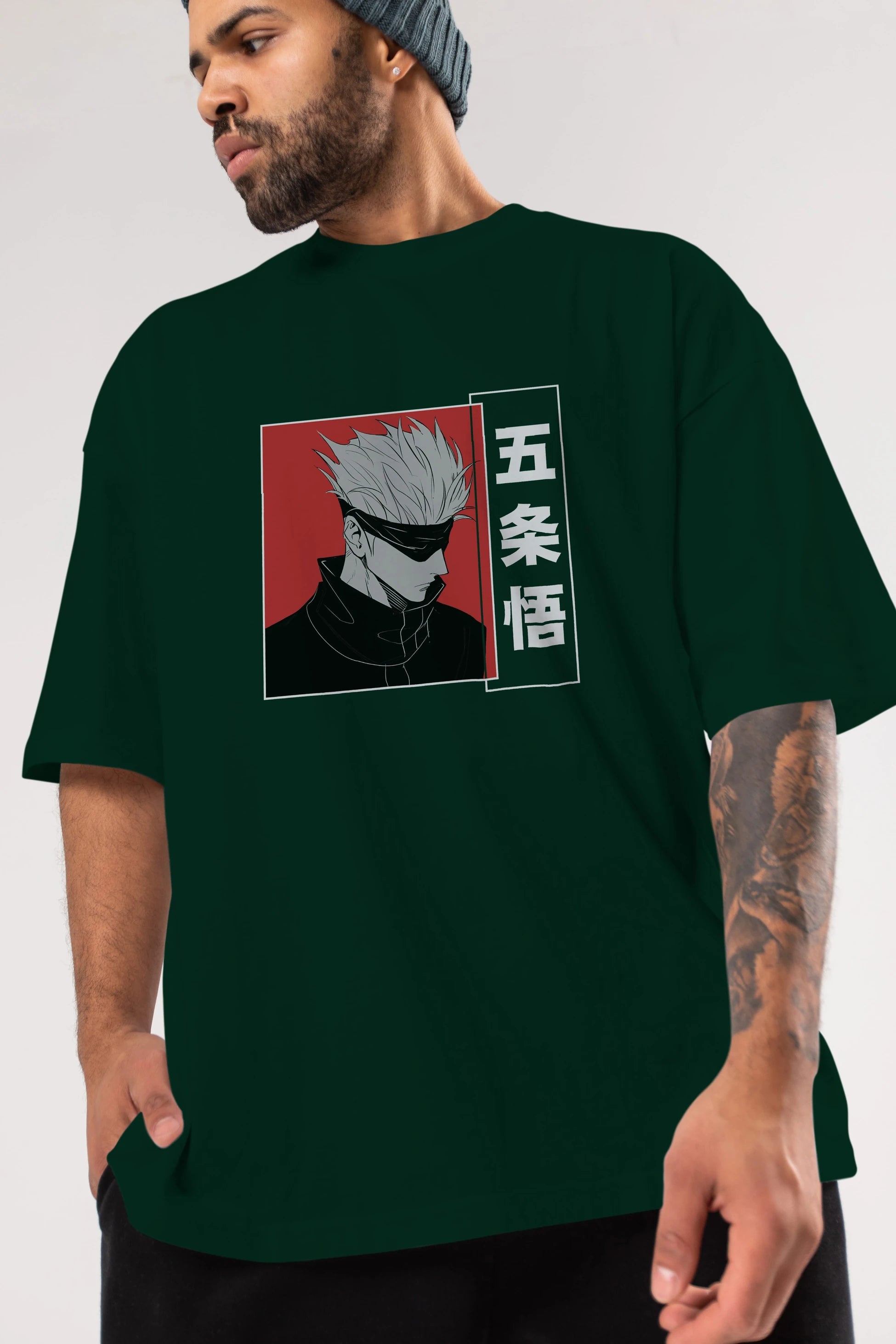 JUJUTSU KAISEN 2 Anime Ön Baskılı Oversize t-shirt %100 pamuk Erkek Kadın Unisex