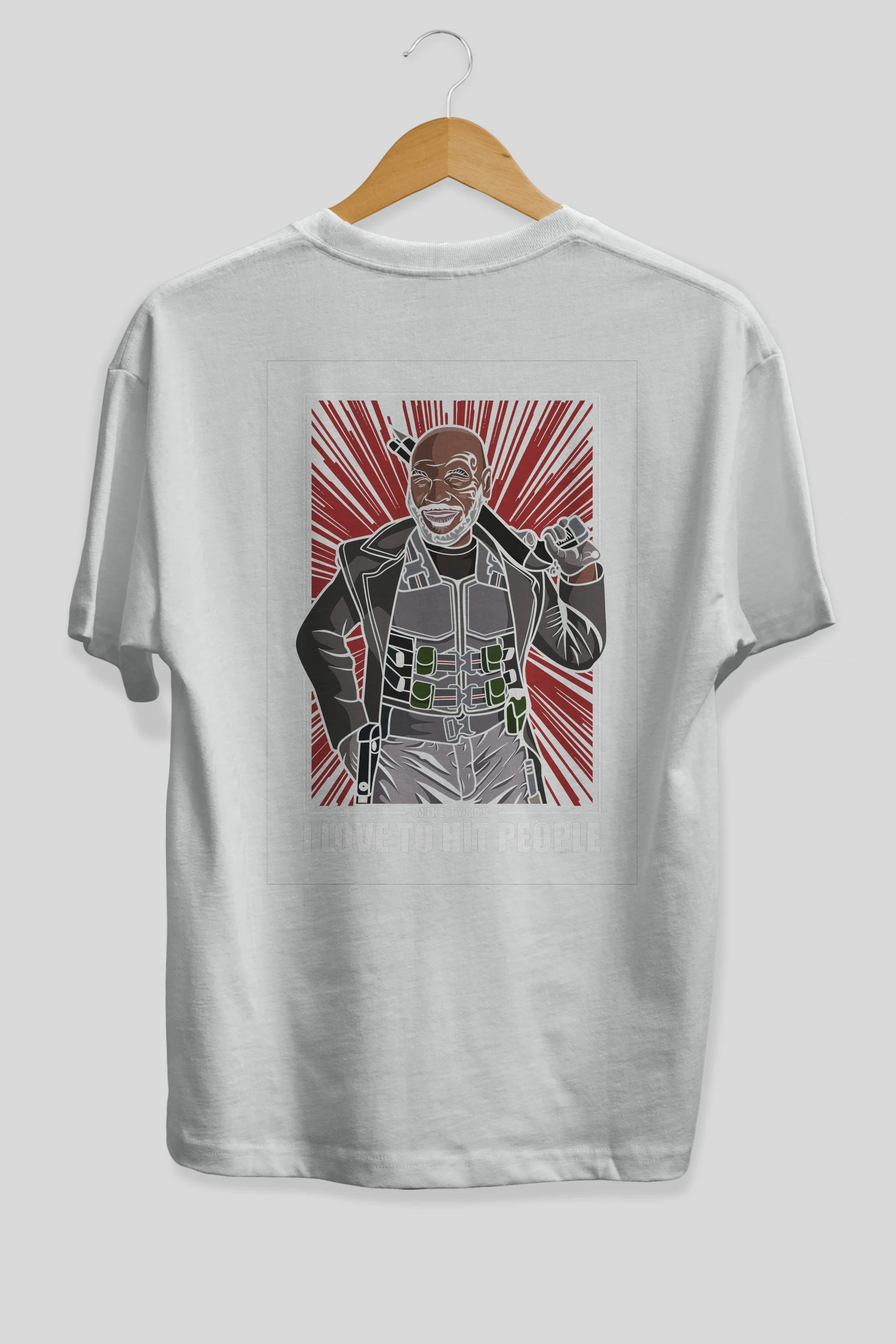 Blade Tyson Arka Baskılı Oversize t-shirt Erkek Kadın Unisex %100 Pamuk tişort