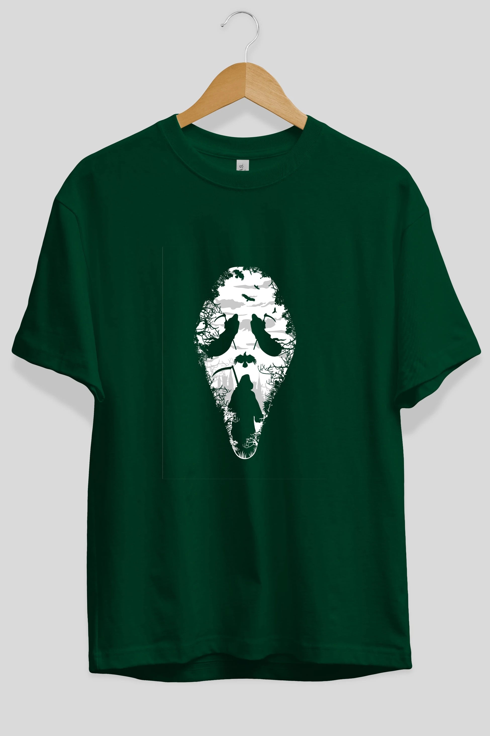 Reaper Scream Ön Baskılı Oversize t-shirt %100 pamuk Erkek Kadın Unisex
