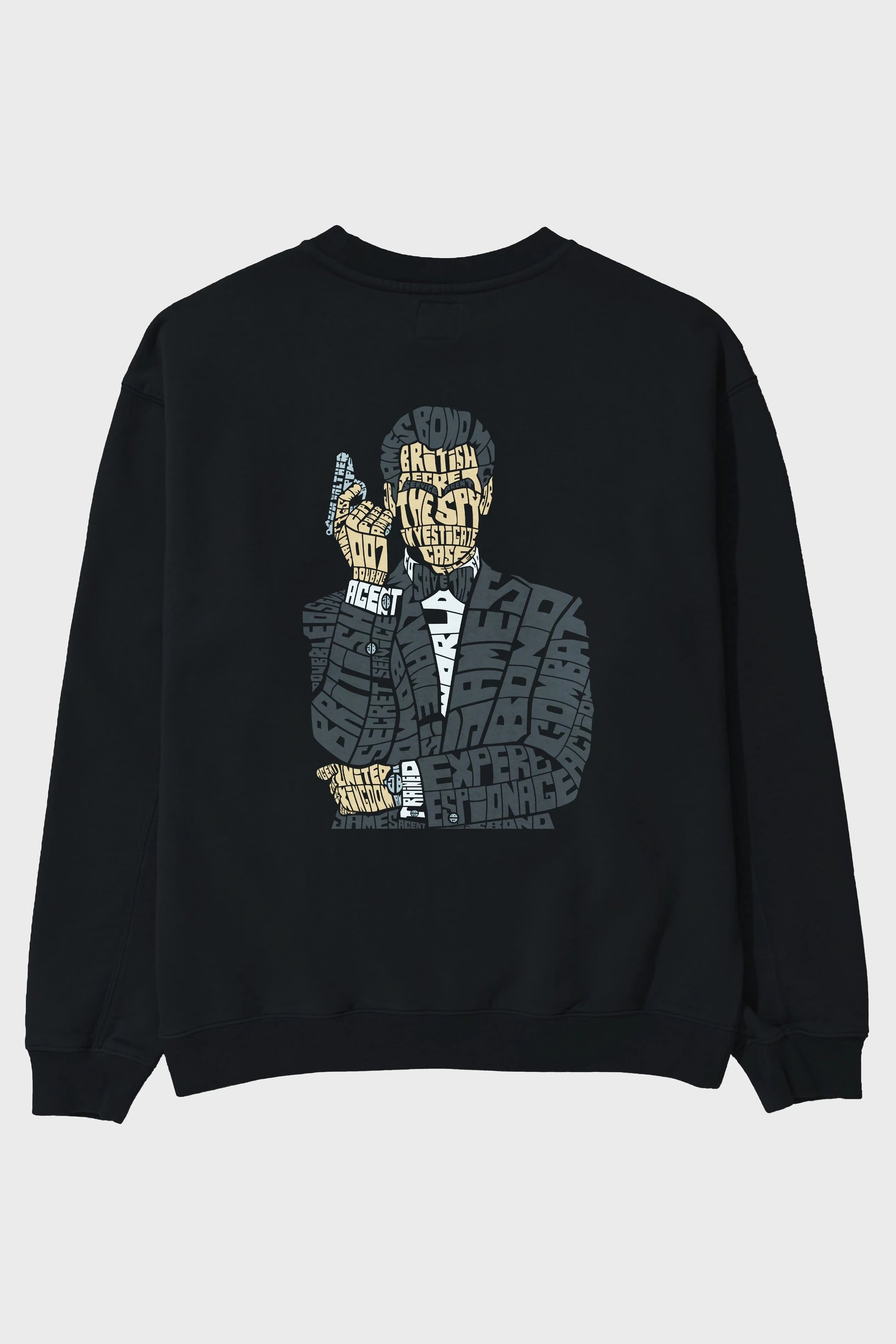 James Bond Arka Baskılı Oversize Sweatshirt Erkek Kadın Unisex