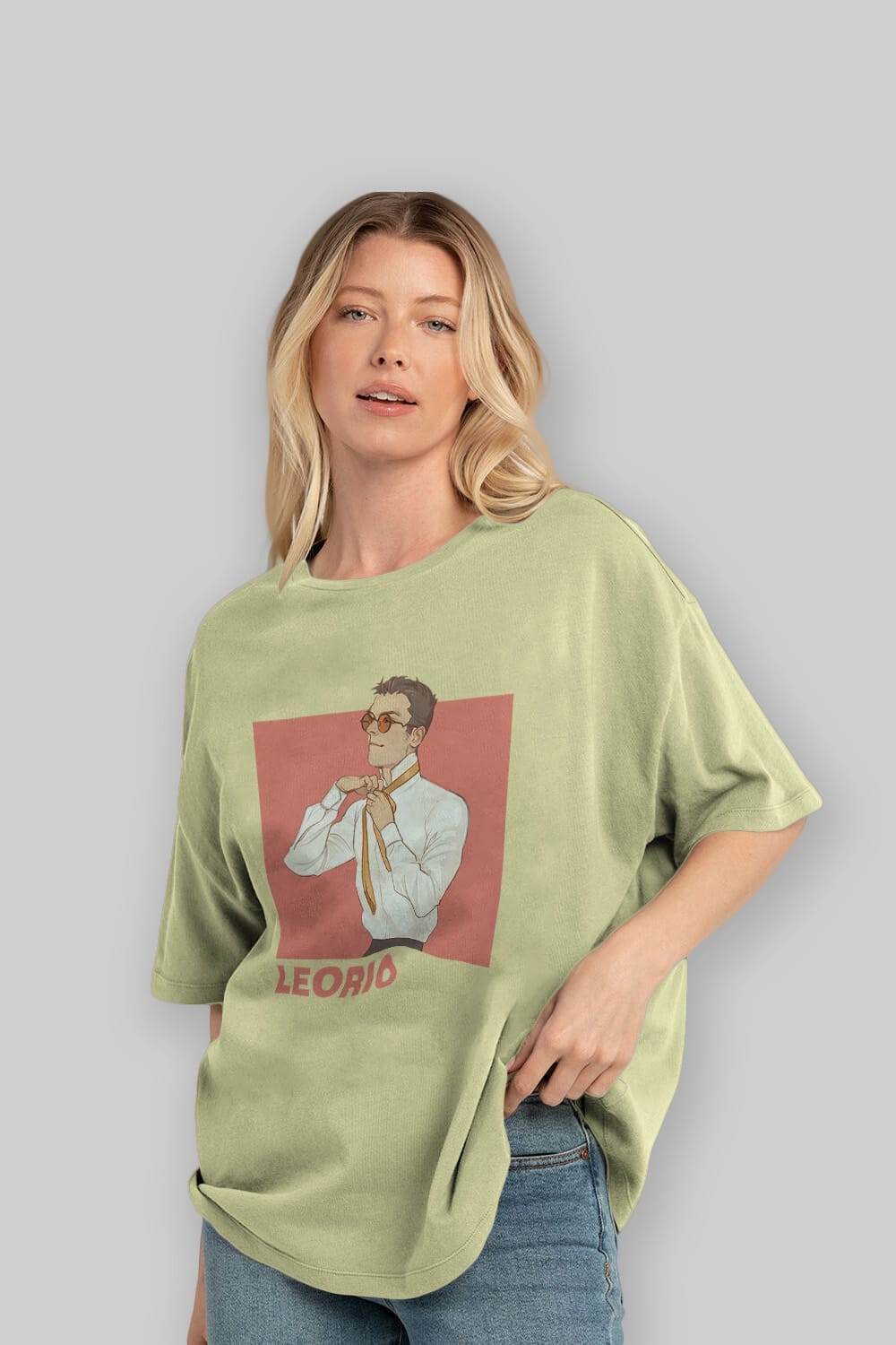 Leorio Paladiknight 5 Anime Ön Baskılı Oversize t-shirt %100 pamuk Erkek Kadın Unisex