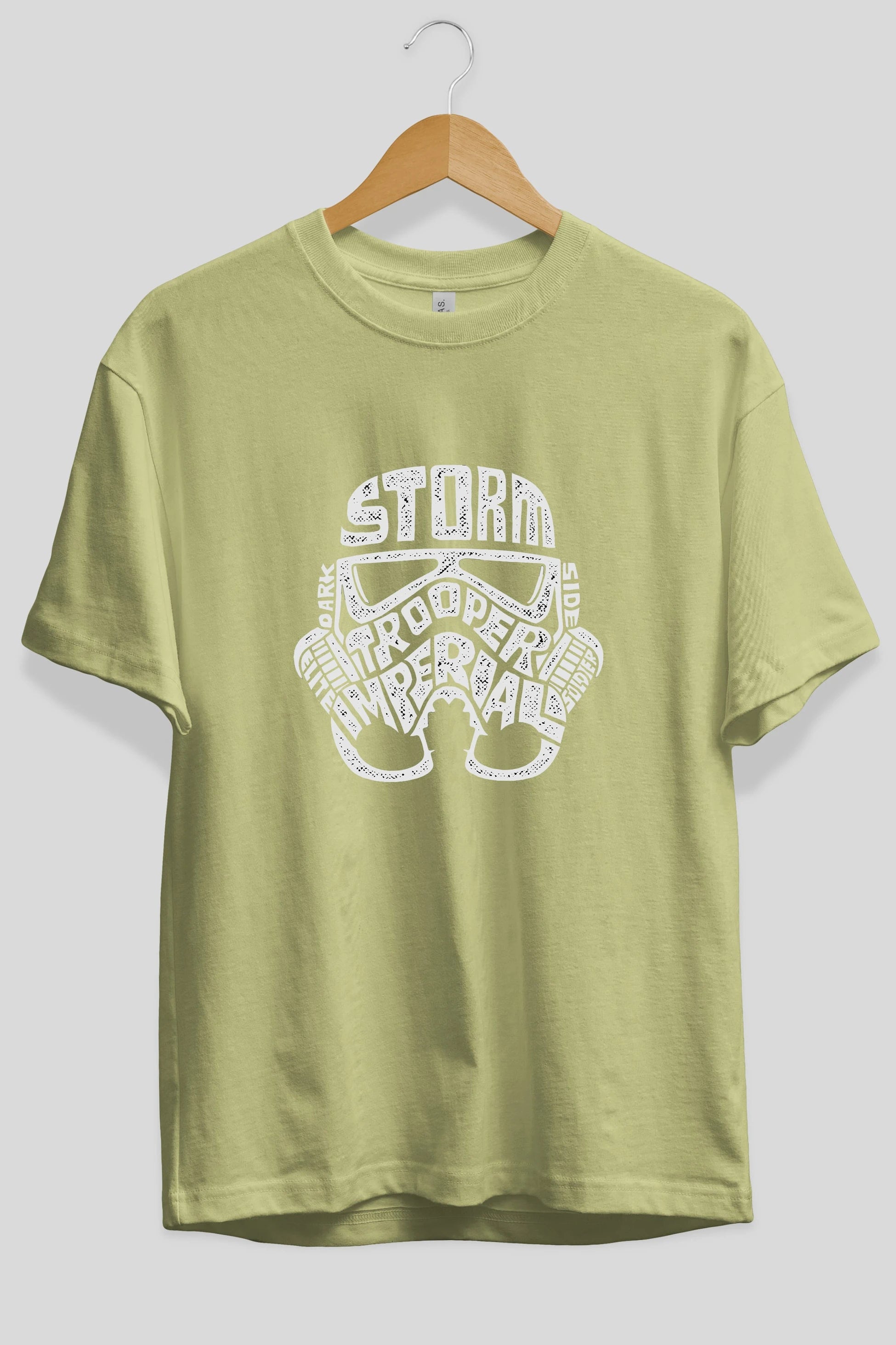 Storm Trooper Ön Baskılı Oversize t-shirt %100 pamuk Erkek Kadın Unisex