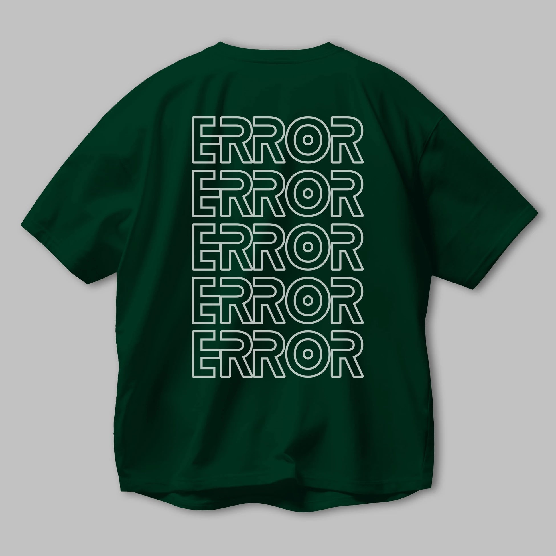 Error Yazılı Arka Baskılı Oversize t-shirt Erkek Kadın Unisex