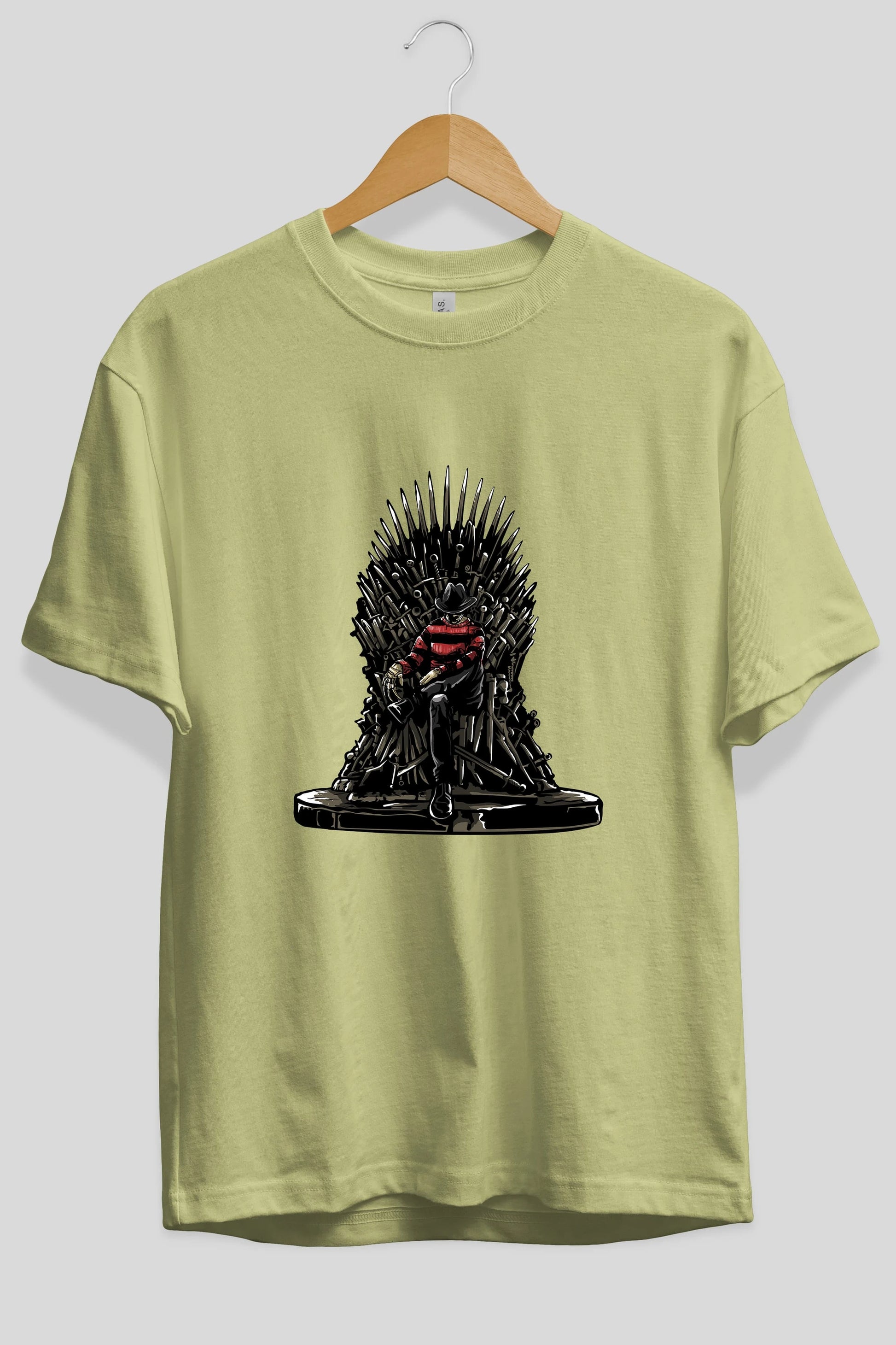 Nightmare Throne Ön Baskılı Oversize t-shirt Erkek Kadın Unisex %100 Pamuk tişort