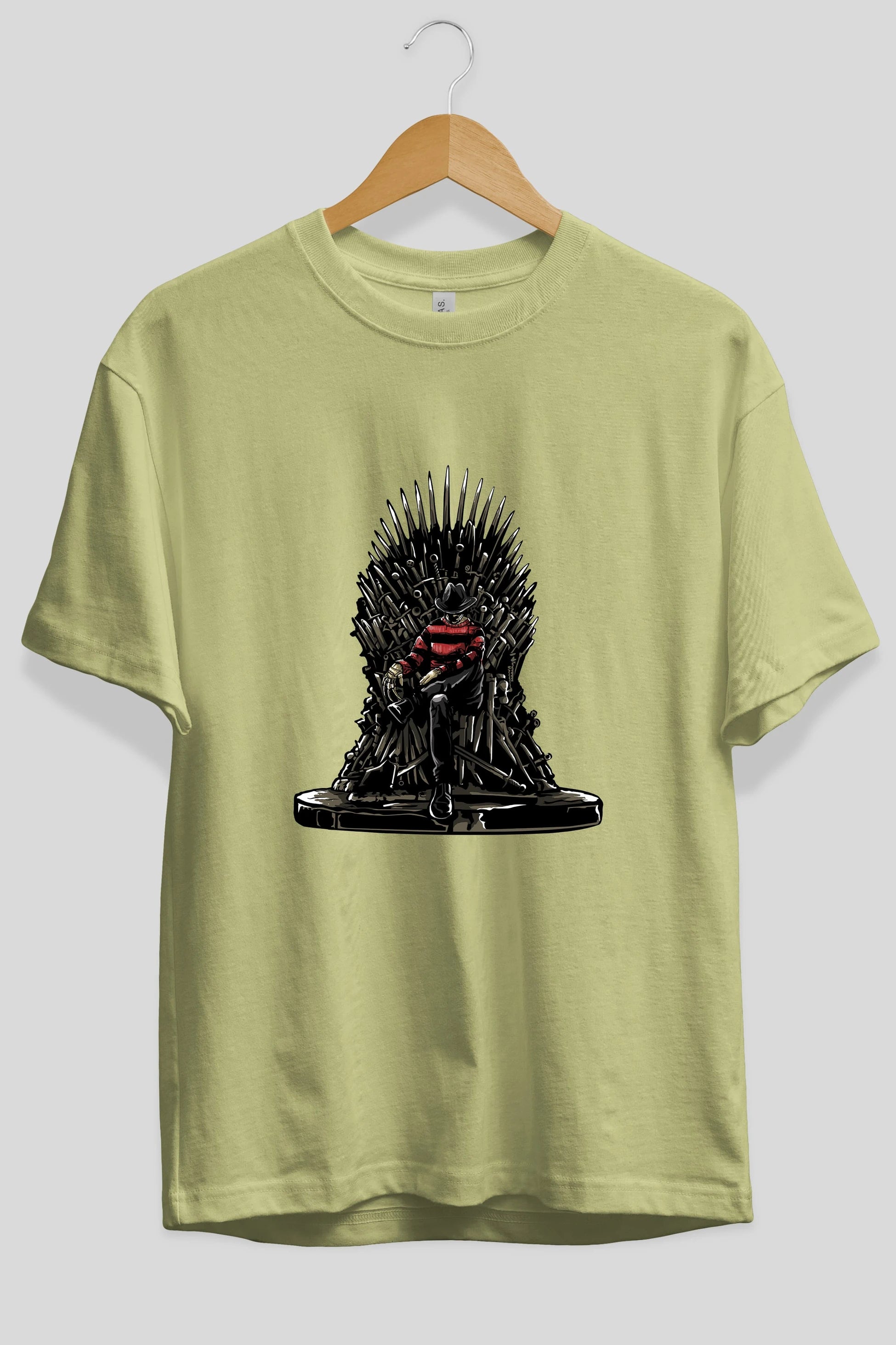 Nightmare Throne Ön Baskılı Oversize t-shirt Erkek Kadın Unisex %100 Pamuk tişort
