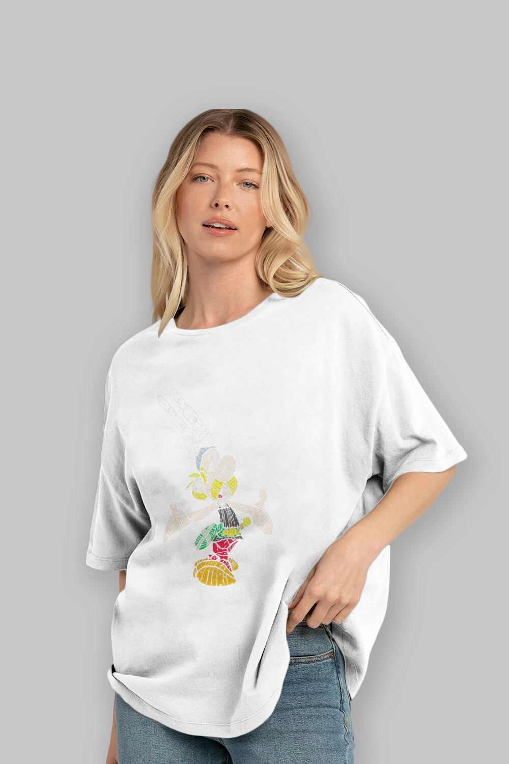 Asterix Ön Baskılı Oversize t-shirt %100 pamuk Erkek Kadın Unisex