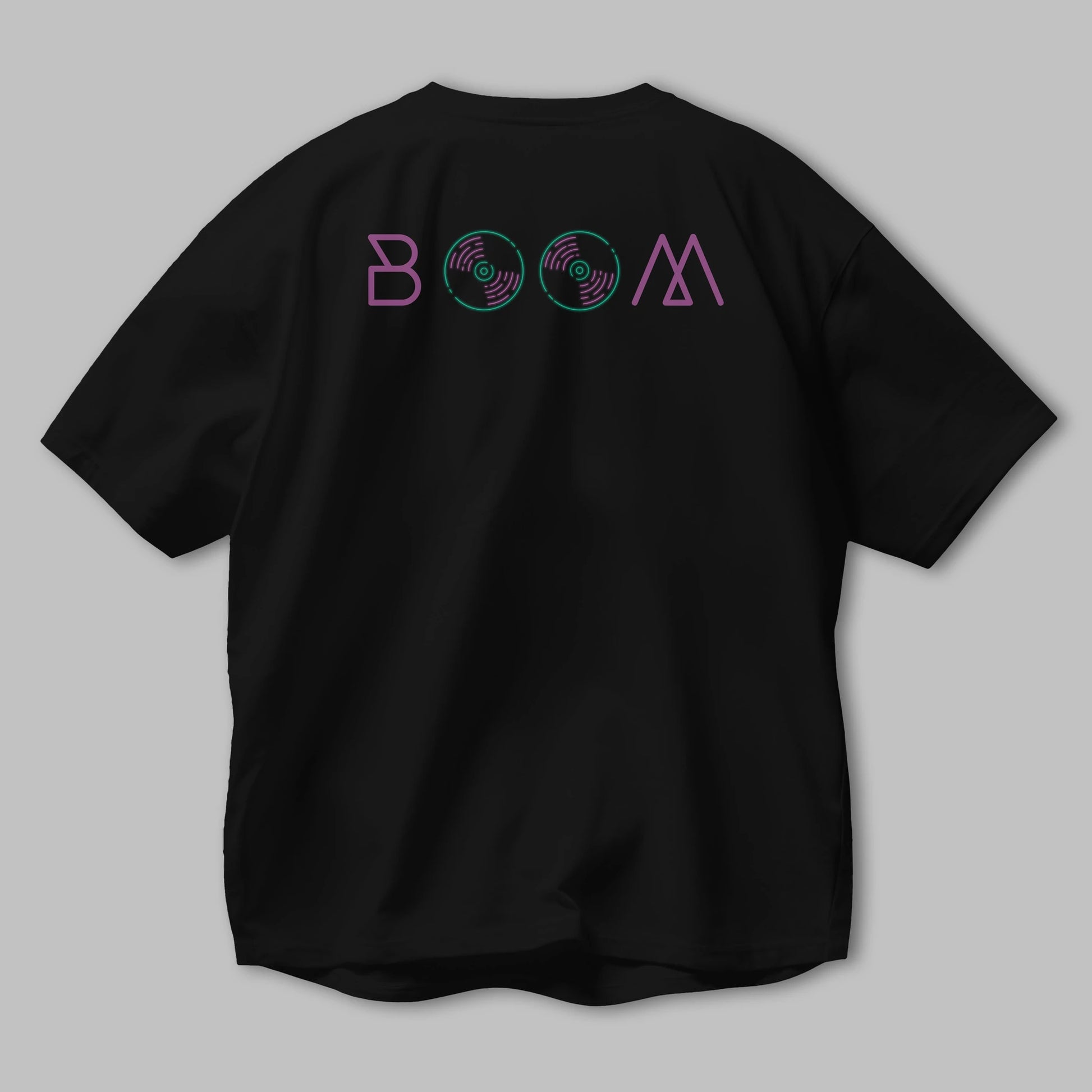 Boom 2 Arka Baskılı Oversize t-shirt Erkek Kadın Unisex