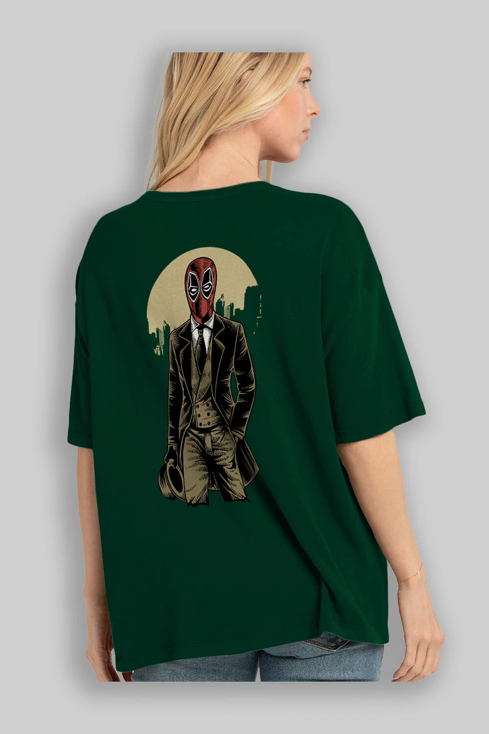 Classic Mercenary Arka Baskılı Oversize t-shirt Erkek Kadın Unisex %100 Pamuk