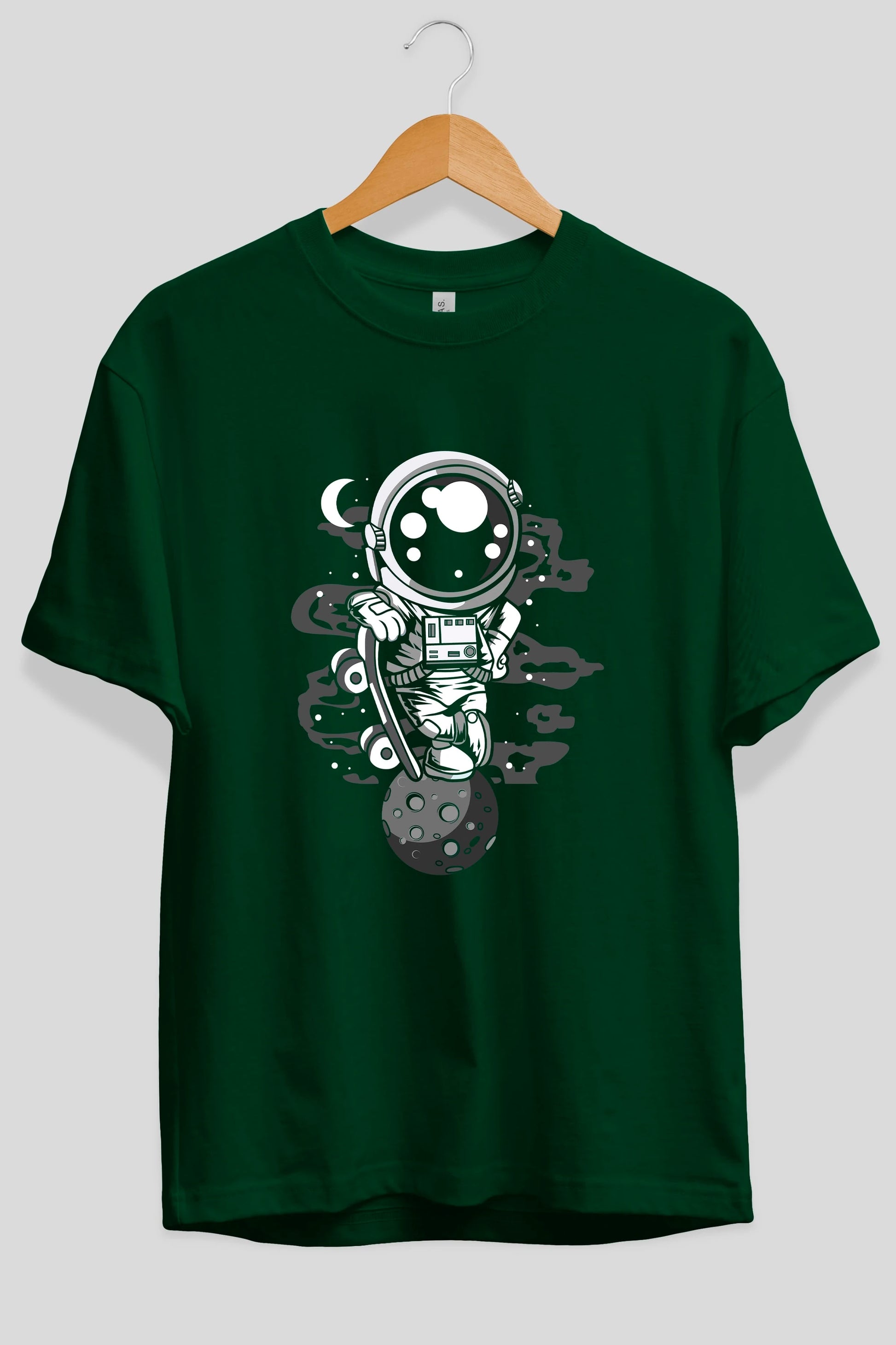 Astronaut Skater Boy Ön Baskılı Oversize t-shirt Erkek Kadın Unisex