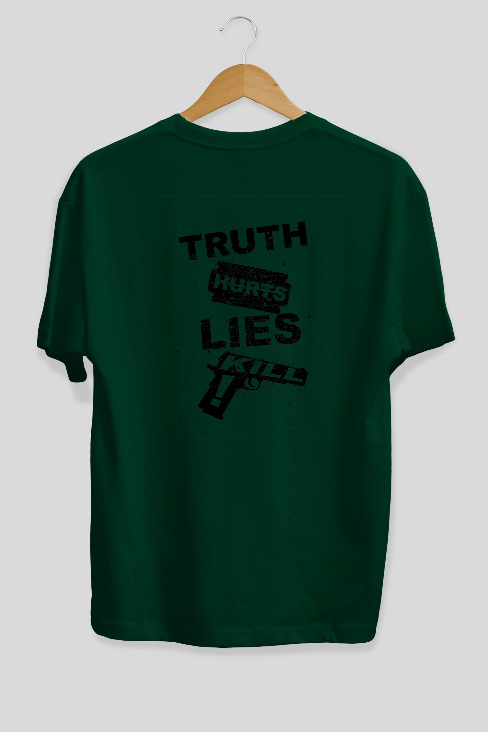 Truth Hurts Arka Baskılı Oversize t-shirt %100 pamuk Erkek Kadın Unisex