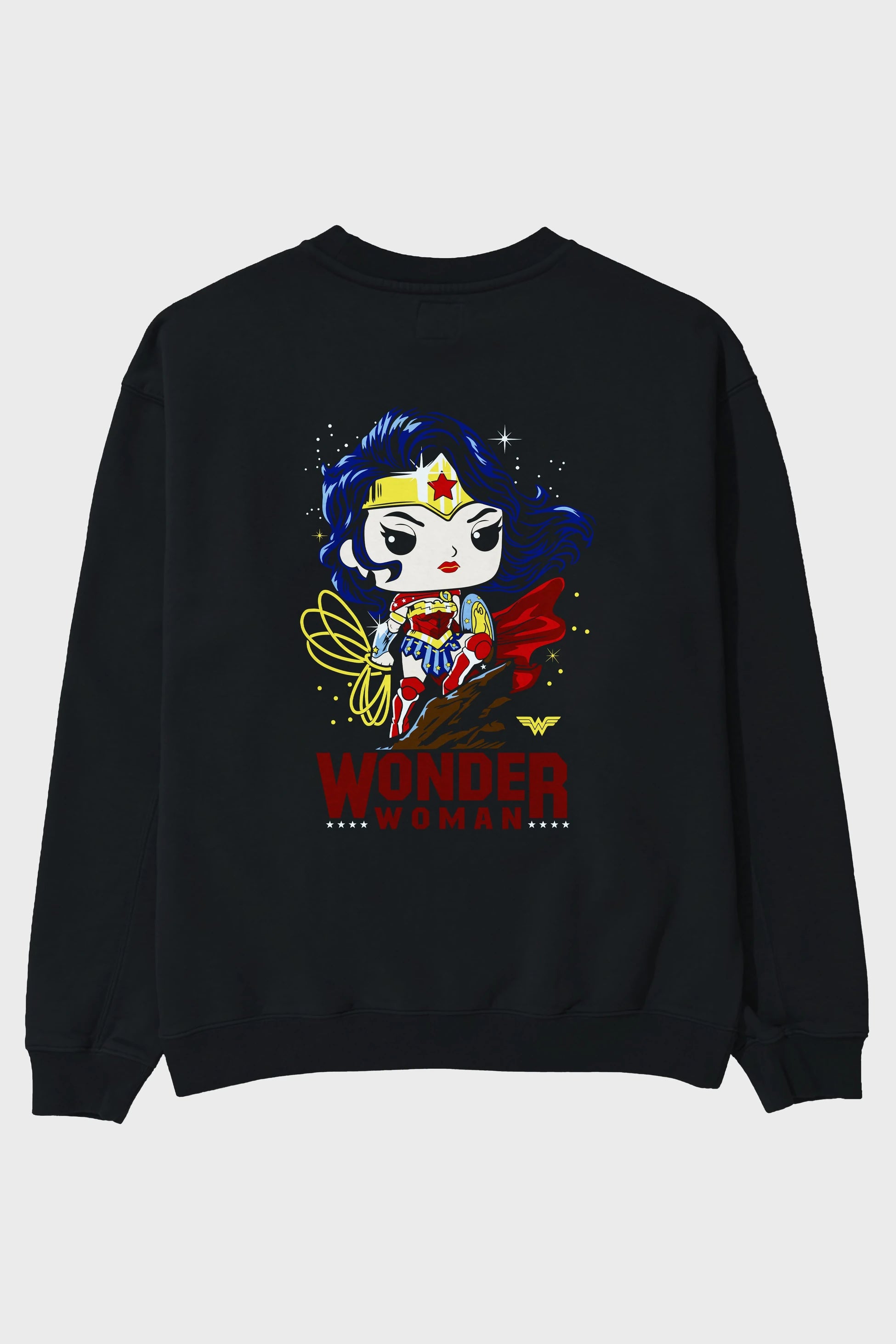 Wonder Woman (2) Arka Baskılı Oversize Sweatshirt Erkek Kadın Unisex