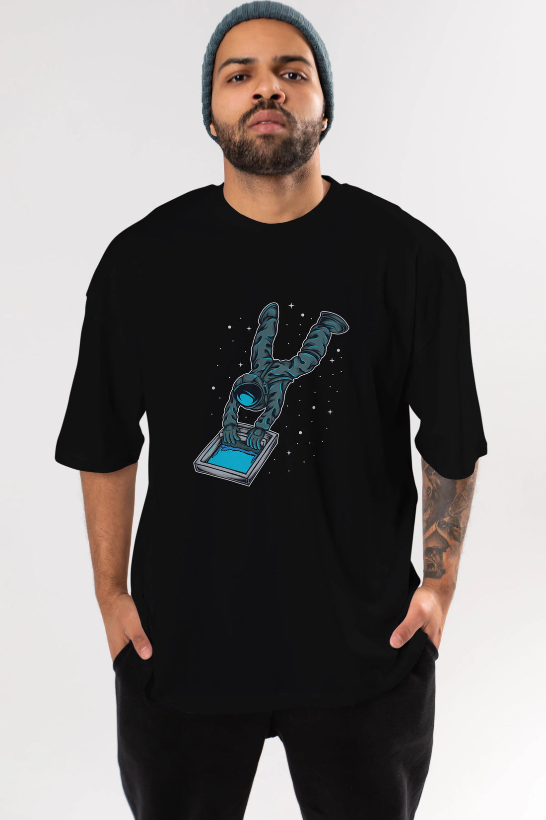 Astroscreen Ön Baskılı Oversize t-shirt Erkek Kadın Unisex