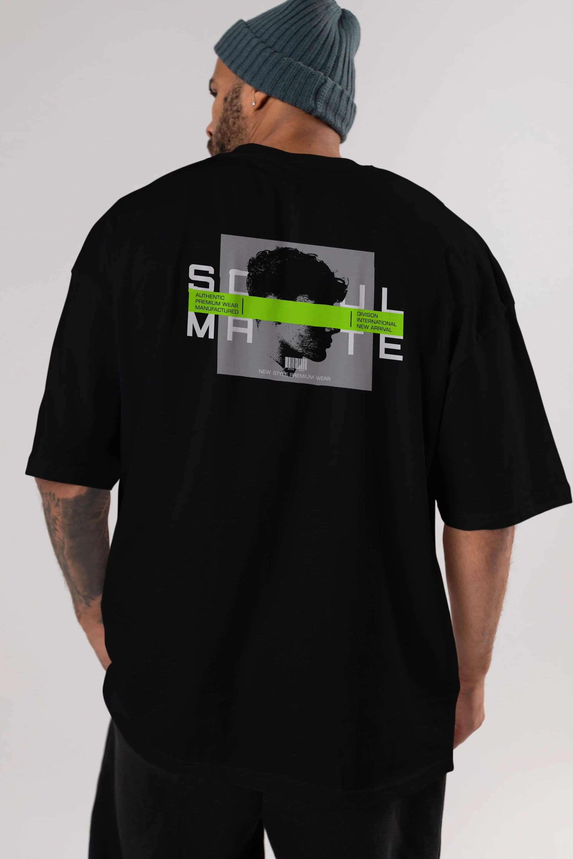 Soul Mate Arka Baskılı Oversize t-shirt Erkek Kadın Unisex