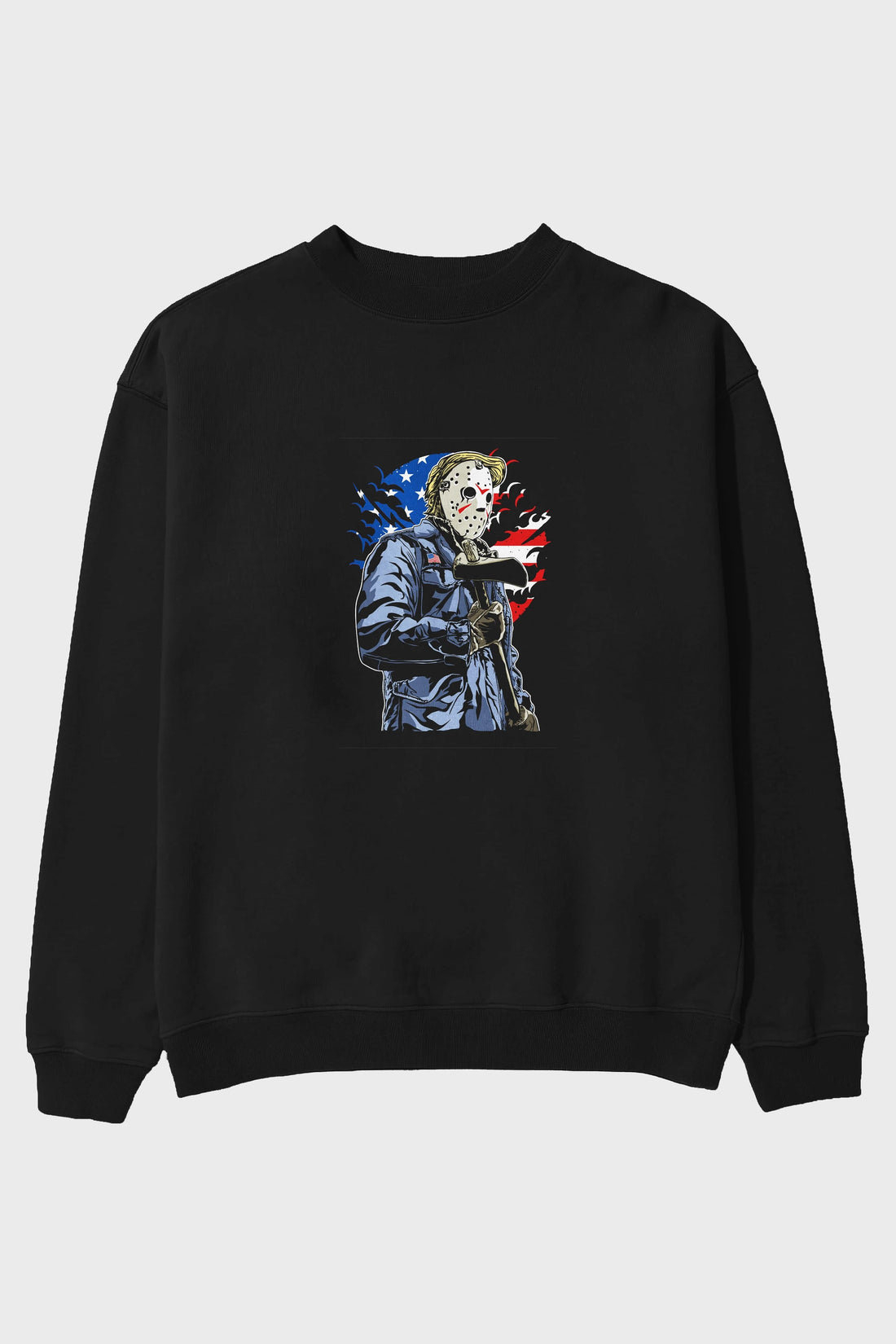 American Killer Ön Baskılı Oversize Sweatshirt Erkek Kadın Unisex