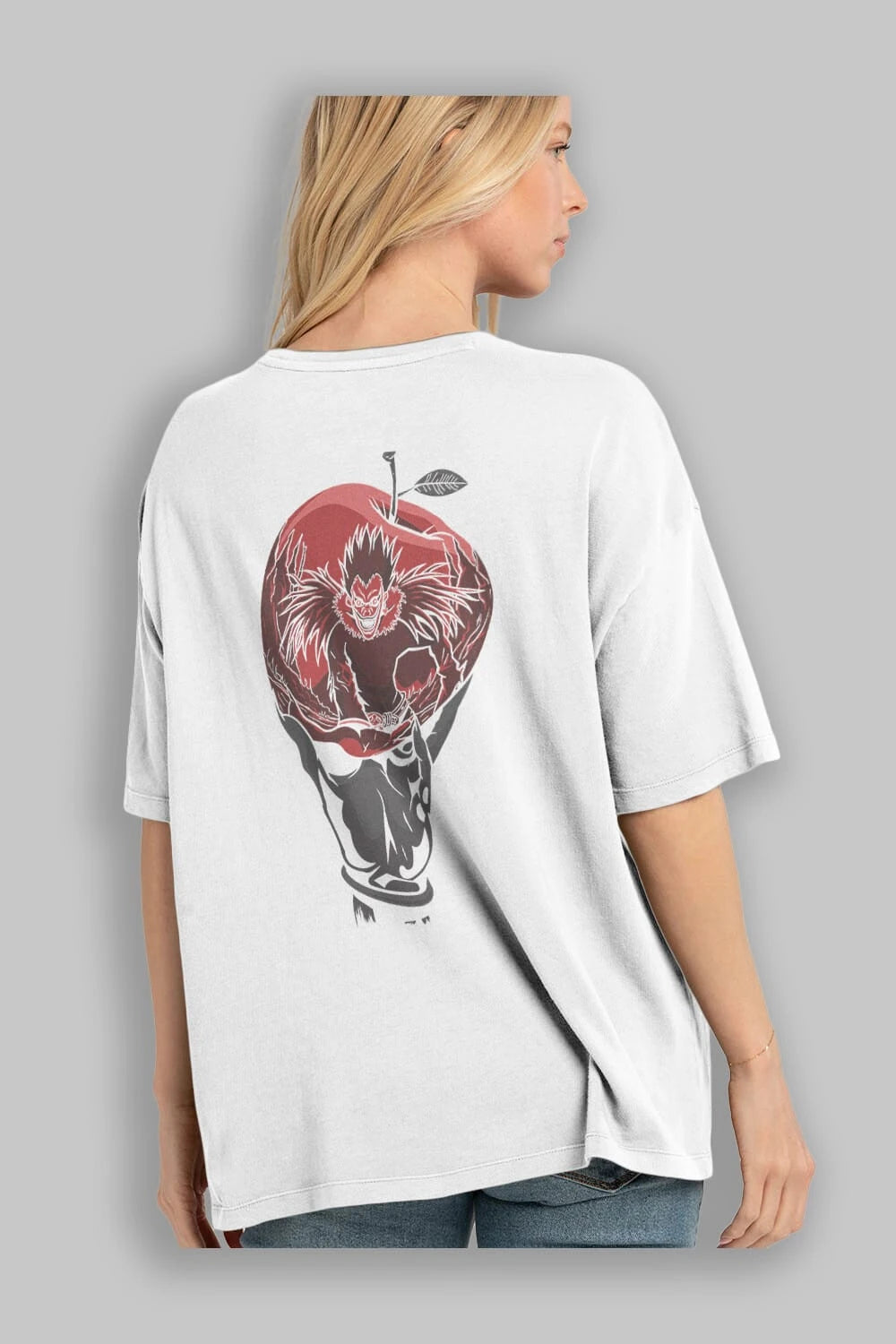 DEATH NOTE -RYUK Anime Arka Baskılı Oversize t-shirt Erkek Kadın Unisex