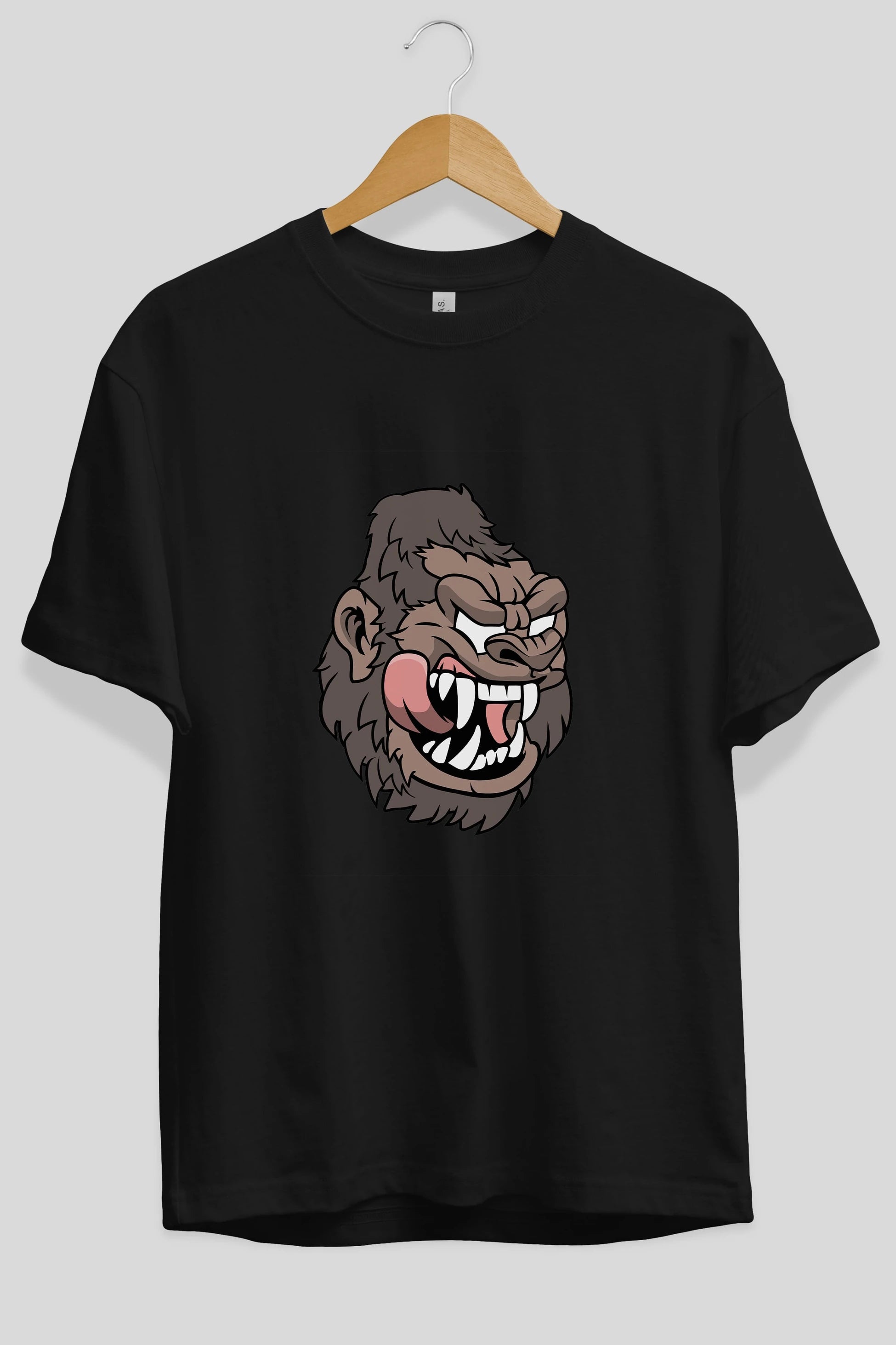 Big Gorilla Ön Baskılı Oversize t-shirt Erkek Kadın Unisex %100 Pamuk tişort