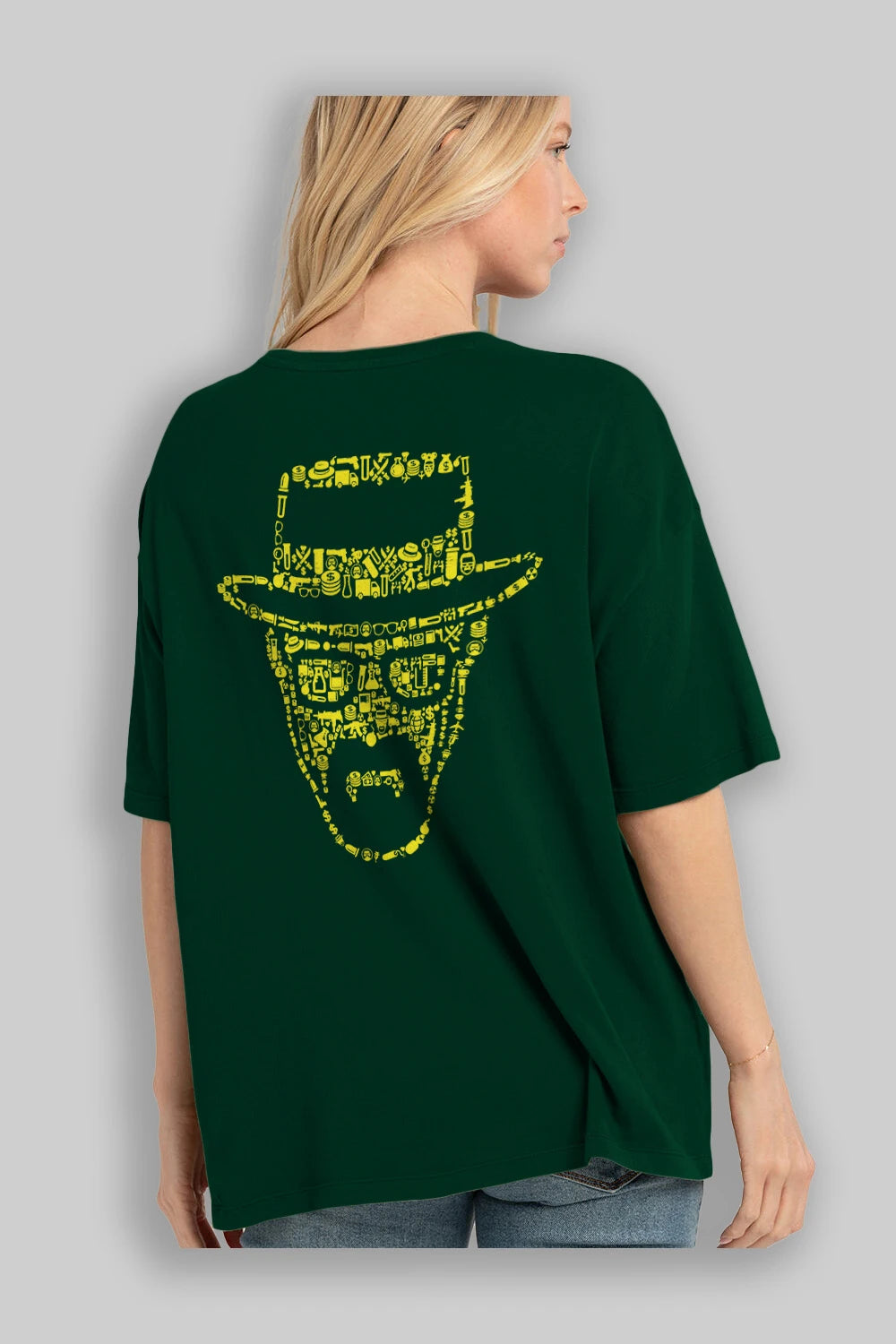 The Chronicle Arka Baskılı Oversize t-shirt %100 pamuk Erkek Kadın Unisex
