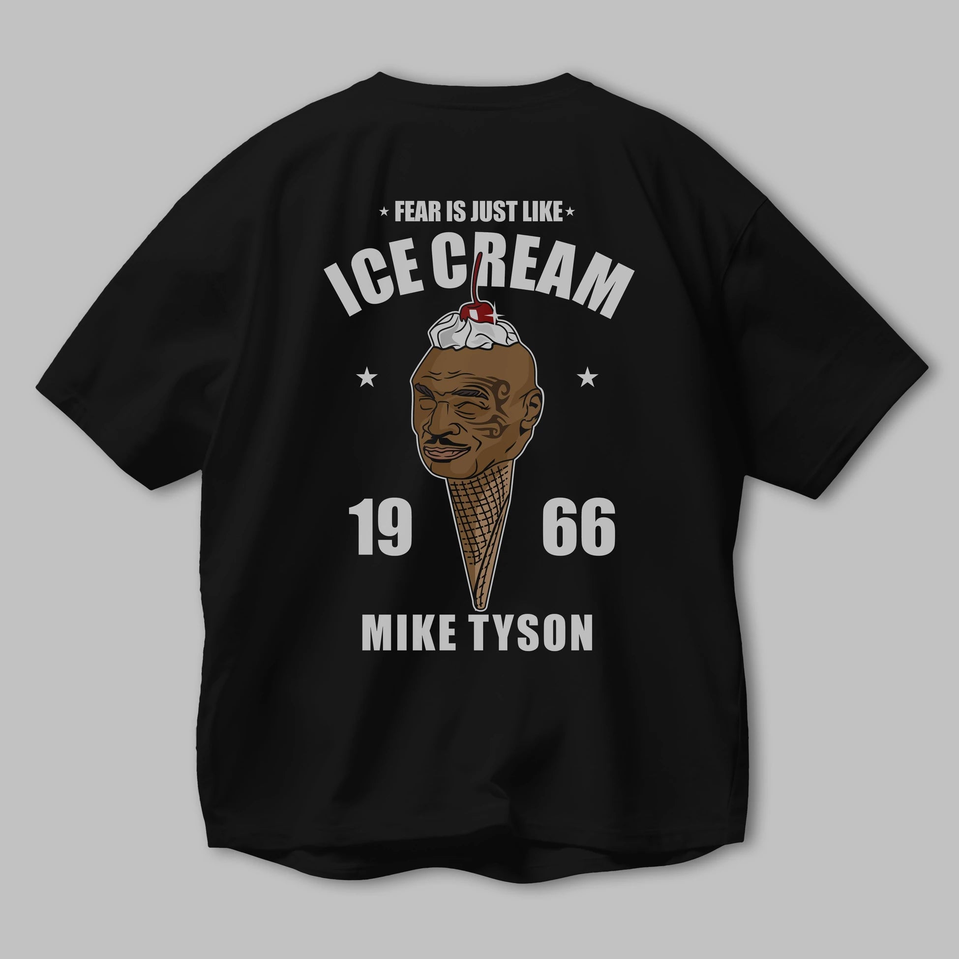 Tyson Ice Cream Arka Baskılı Oversize t-shirt Erkek Kadın Unisex %100 Pamuk tişort