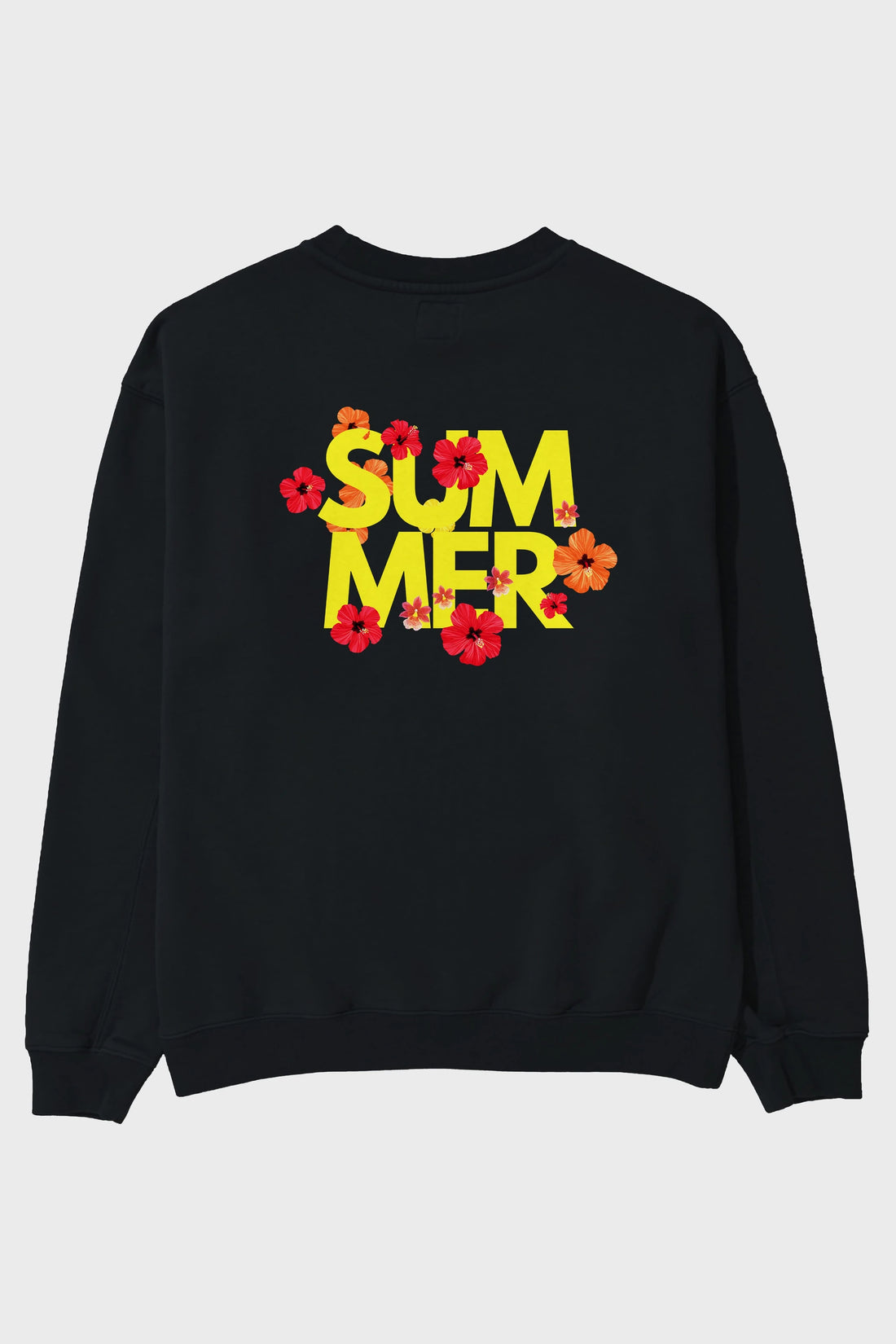 Summer Yazılı 2 Arka Baskılı Oversize Sweatshirt Erkek Kadın Unisex