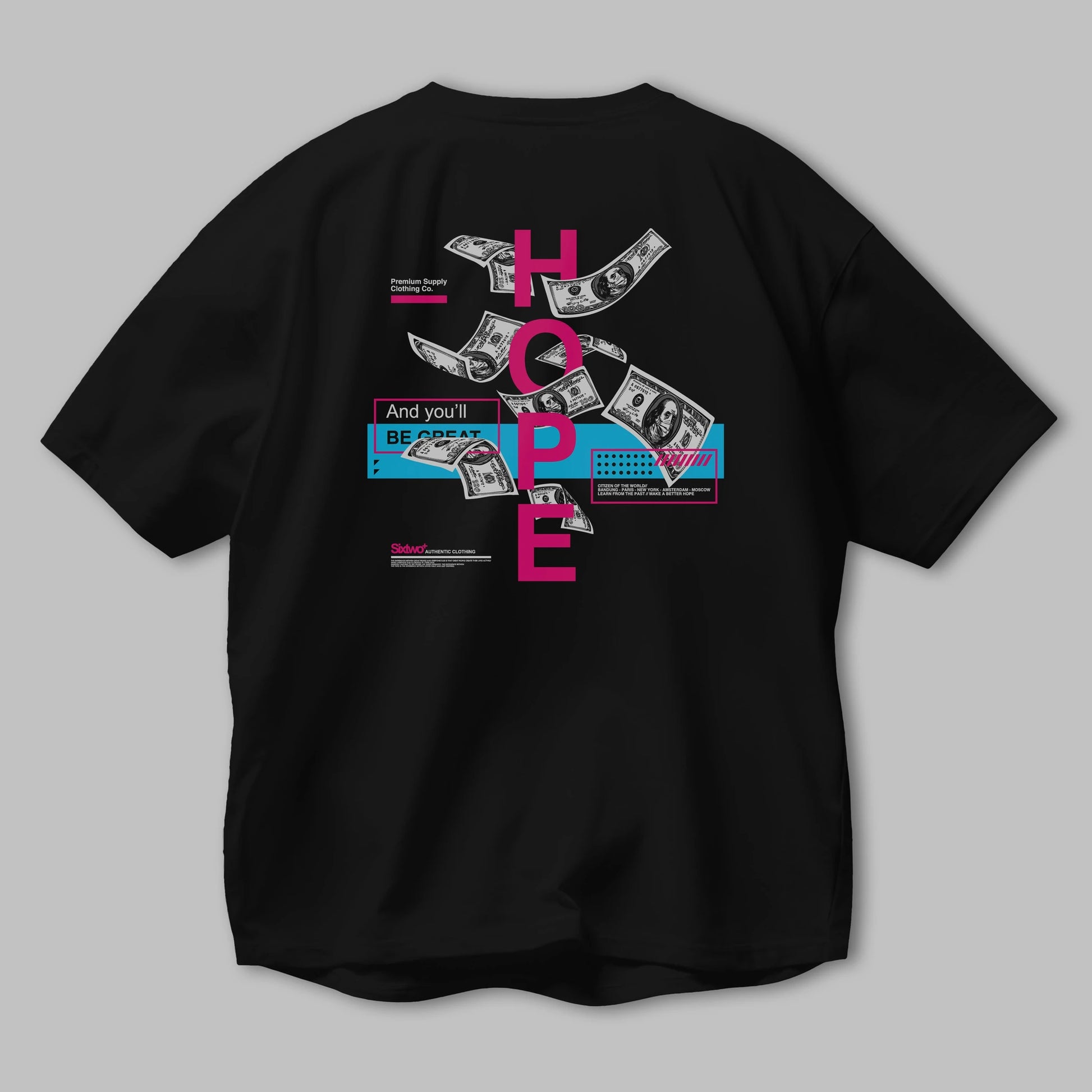 Hope Arka Baskılı Oversize t-shirt Erkek Kadın Unisex