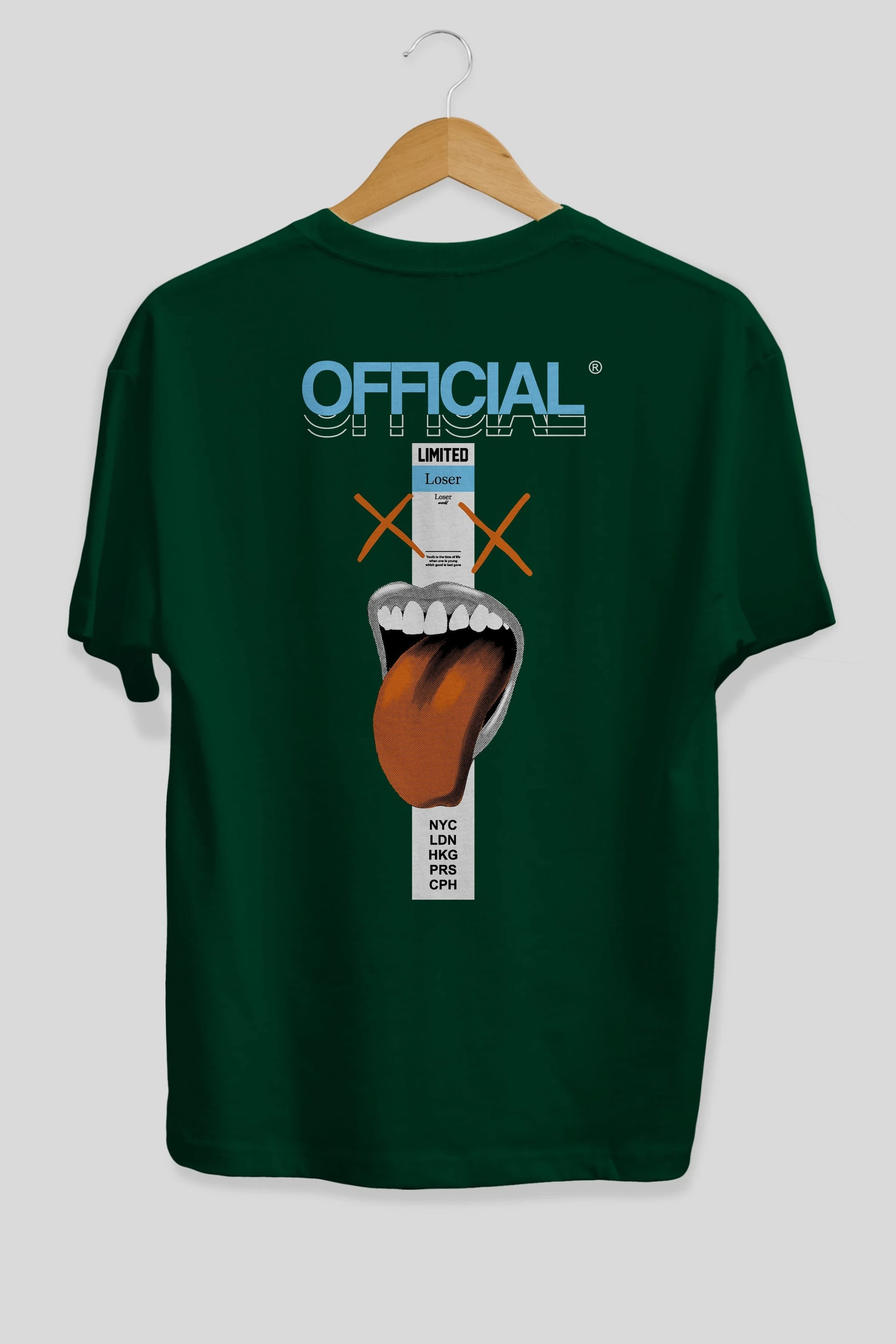 Official Loser Arka Baskılı Oversize t-shirt Erkek Kadın Unisex